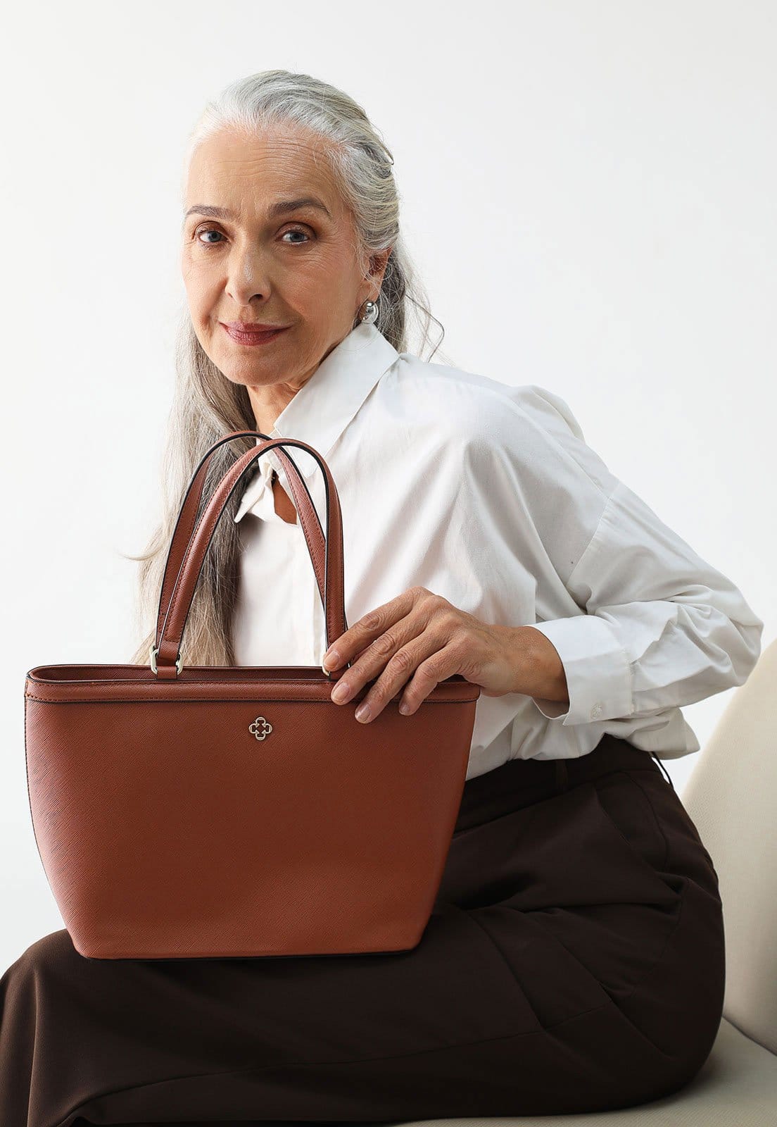 Vista principal Bolsa Capodarte Sacola Capodarte caramelo