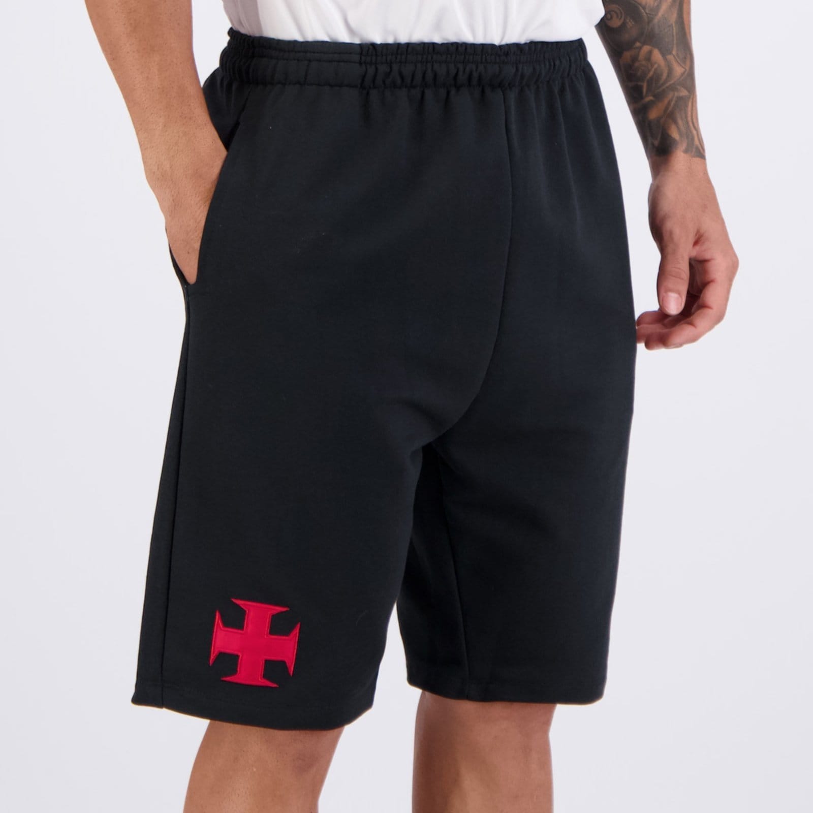 Vista 2 Bermuda Kappa Vasco Viagem 2025 Preta Kappa preto