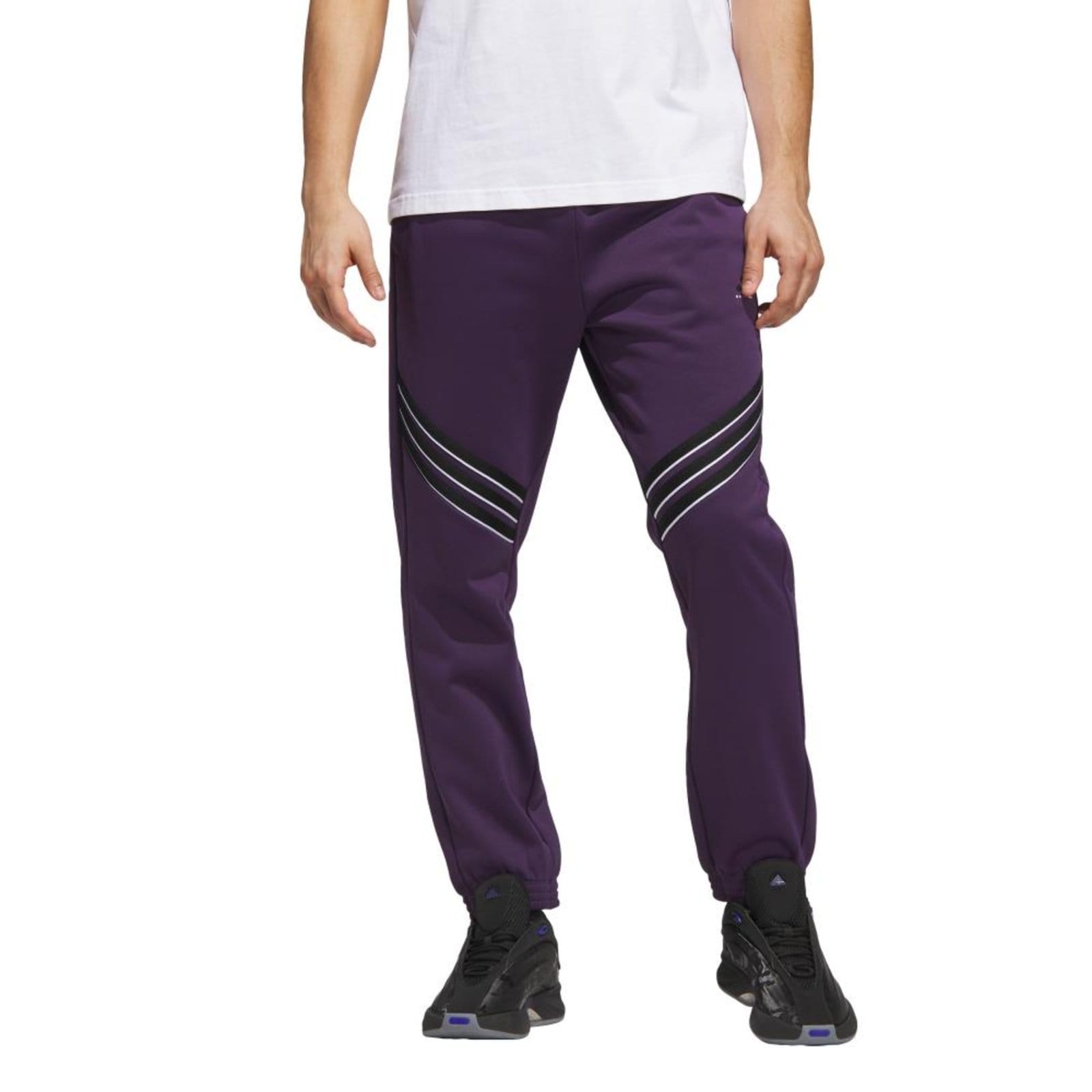 Vista principal Calças Basketball Crazy Warm Fleece adidas Performance adidas performance roxo