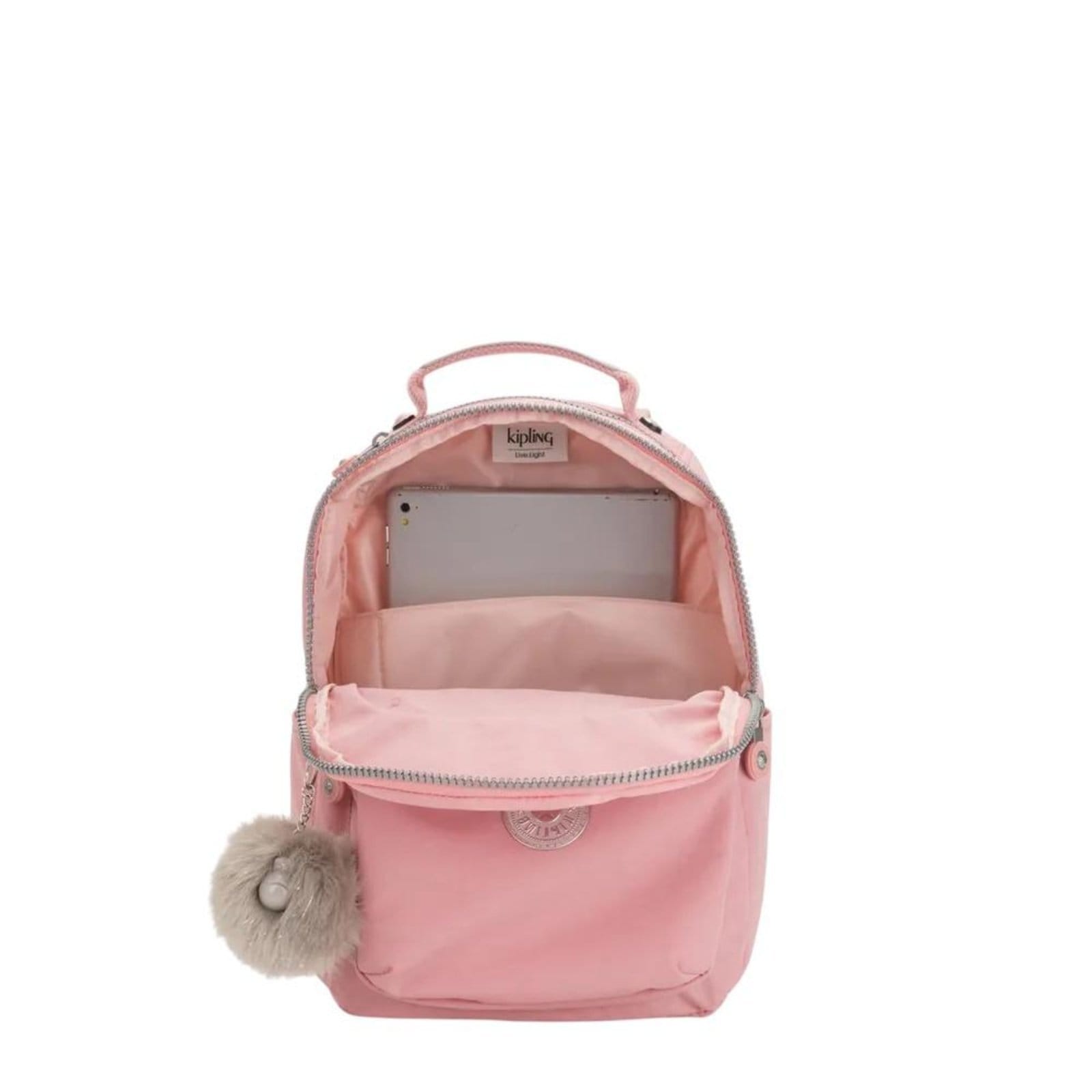 Vista 2 Mochila Kipling Seoul S Bridal Rose Feminino Rosa Kipling rosa rose