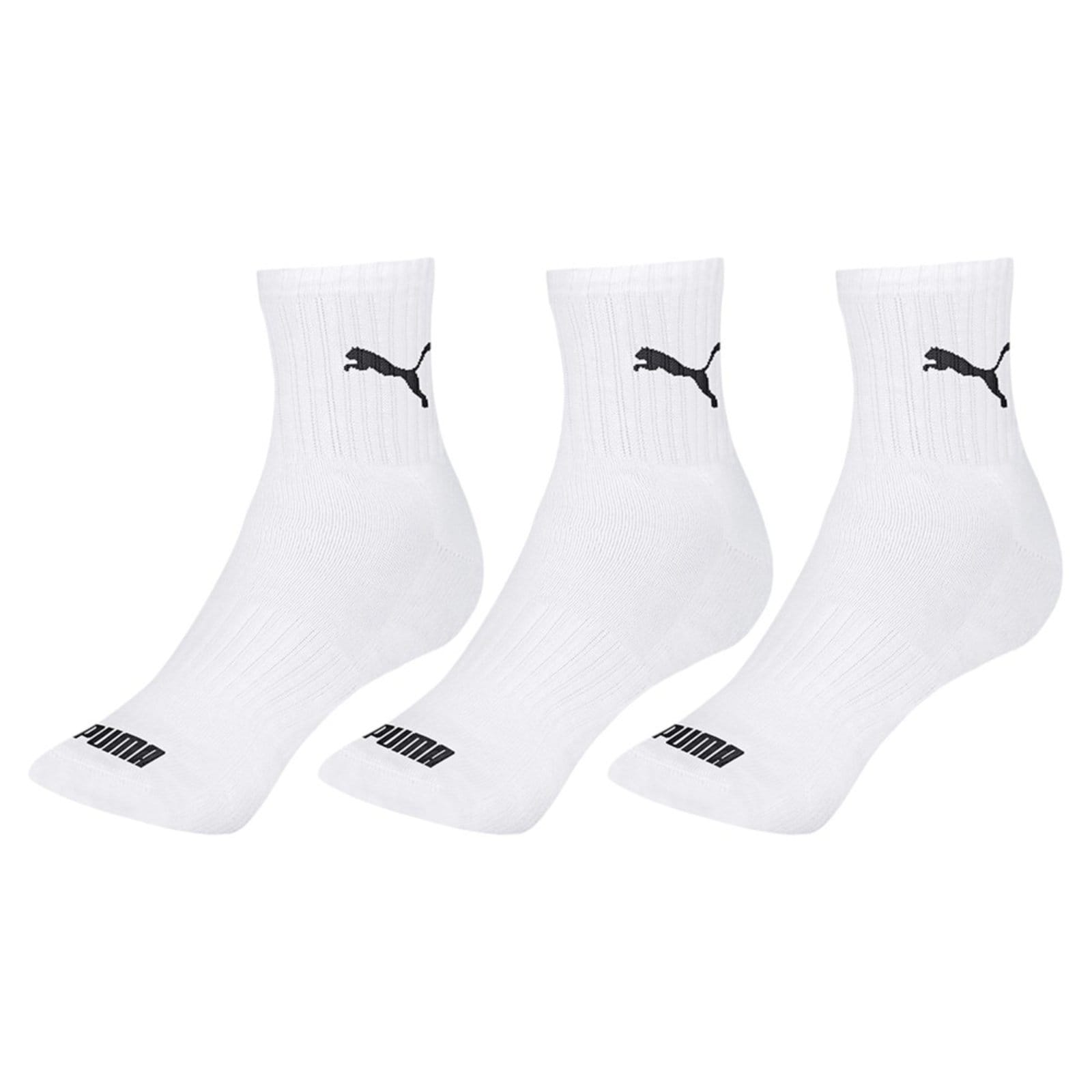 Vista 2 Kit 6 Pares de Meias Puma Cano Médio Esportiva Feminino Puma branco