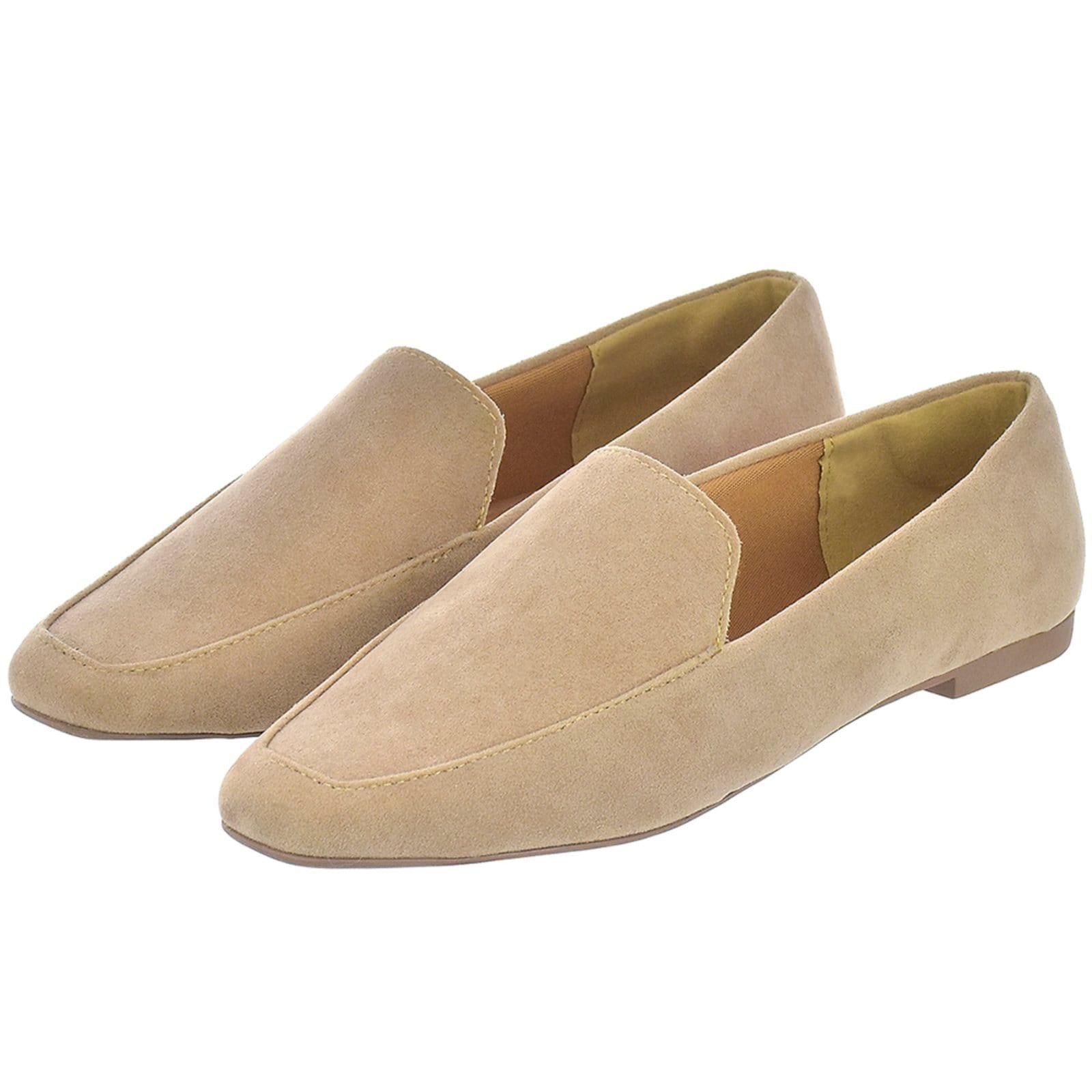 Vista 2 Kit 2 Pares Mocassim Feminino CM Calçados e Onça Camurça Monte Shoes nude/onça nude