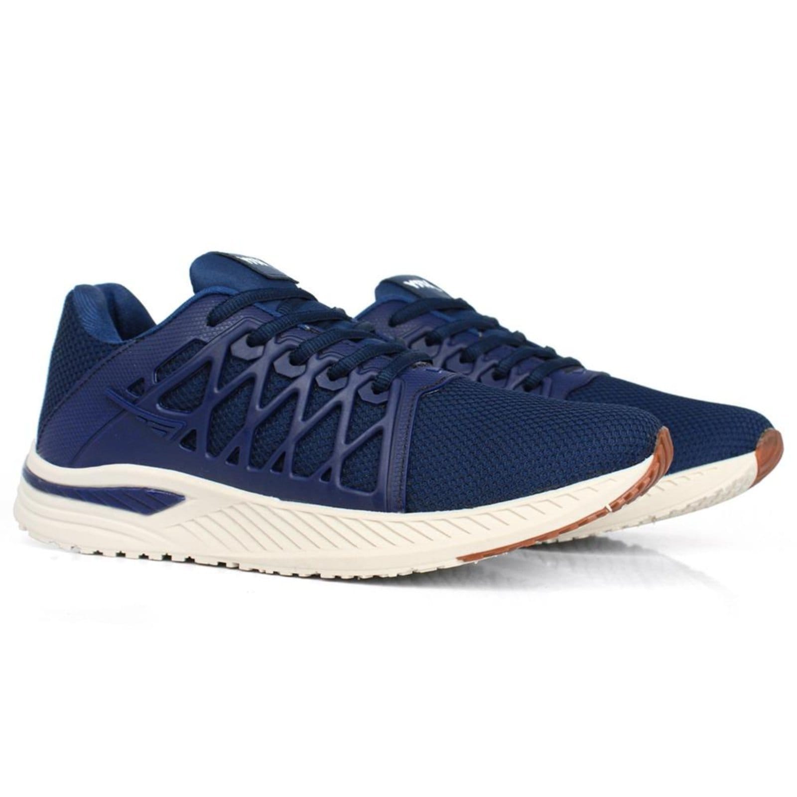 Vista 2 Tênis Masculino Esportivo Running Confortável + Meia Lupo Kit Sapatofran azul