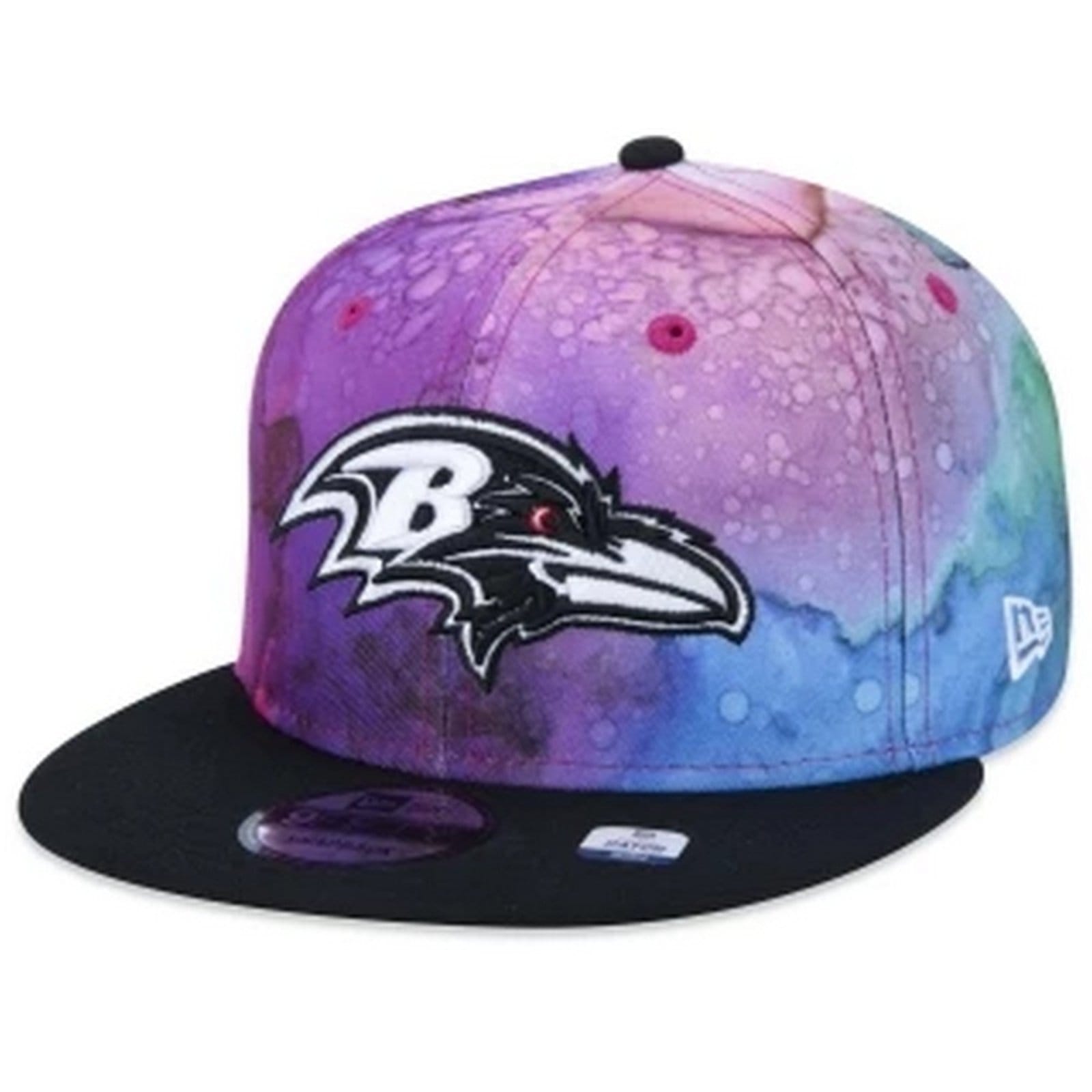 Vista 2 Boné 9FIFTY Baltimore Ravens Crucial Catch 2022 Aba Reta new era multicolorido