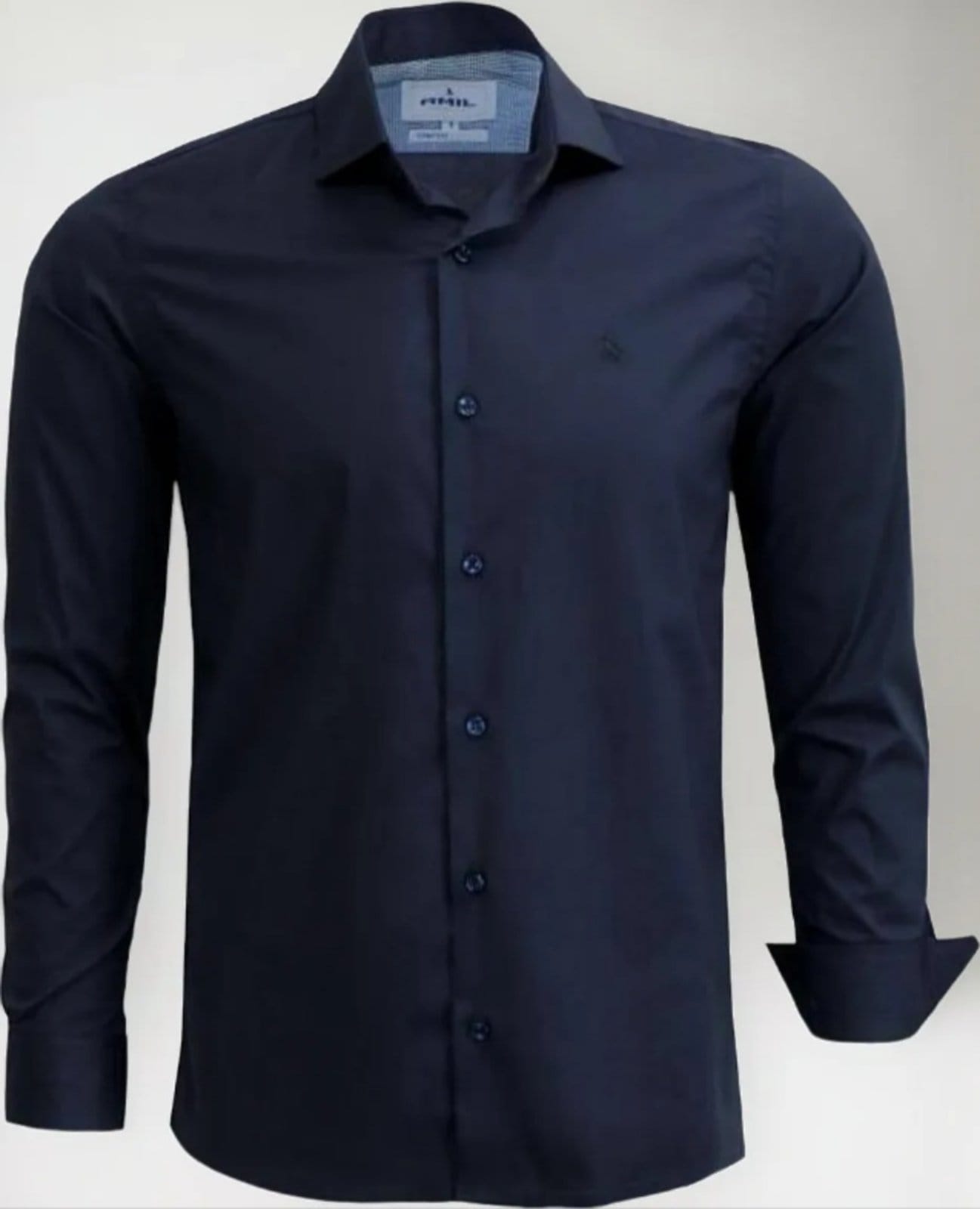 Camisa Social Amil Comfort Lorien Algodão Com Elastano Manga Longa Luxo Noite
