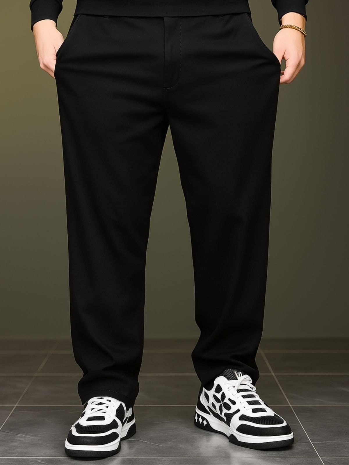 Vista principal Calça Jeans Masculina CKF Wear Plus Size Preta CKF Wear preto