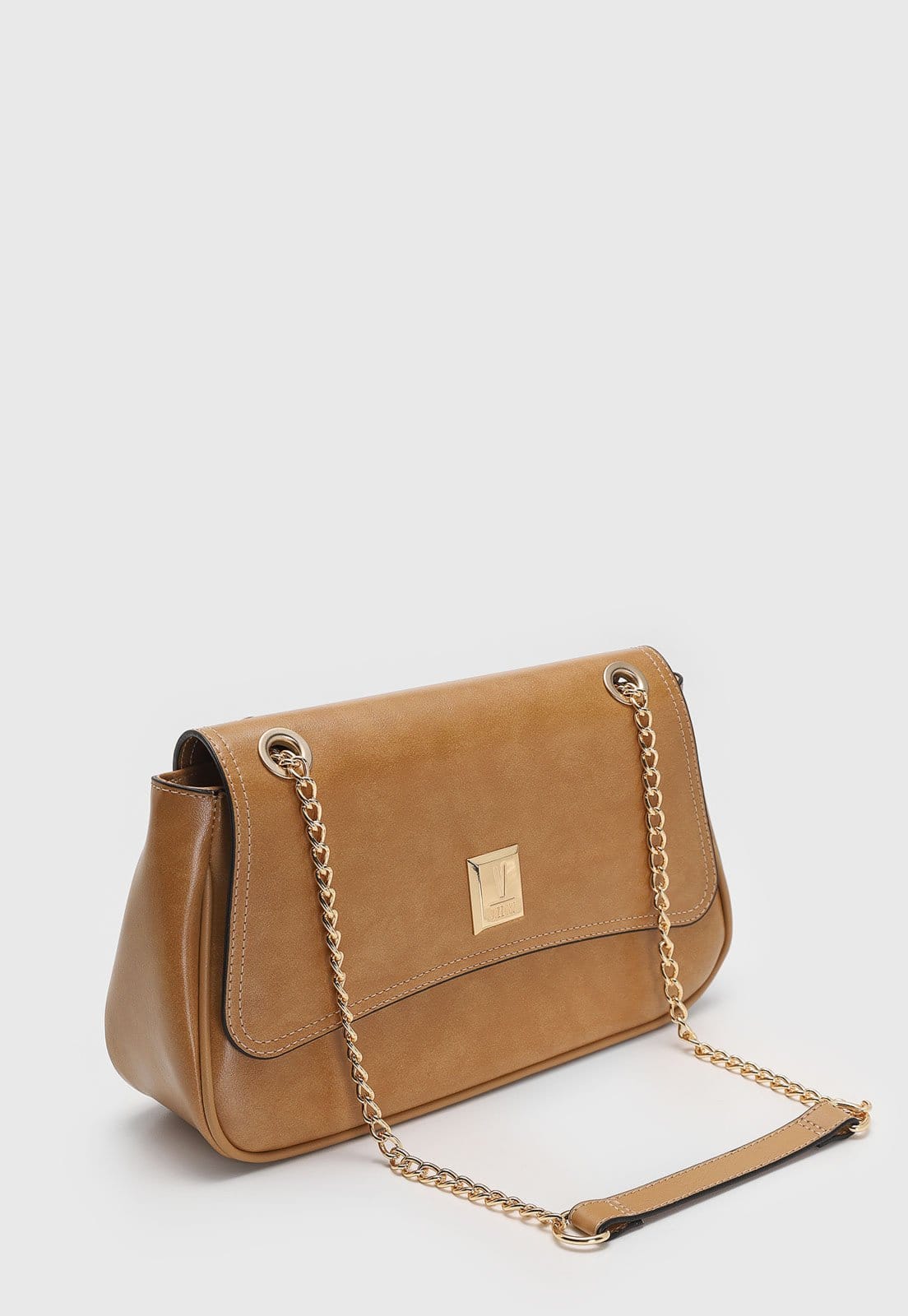 Vista 2 Bolsa Feminina Vizzano Média Alça Corrente VIZZANO caramelo