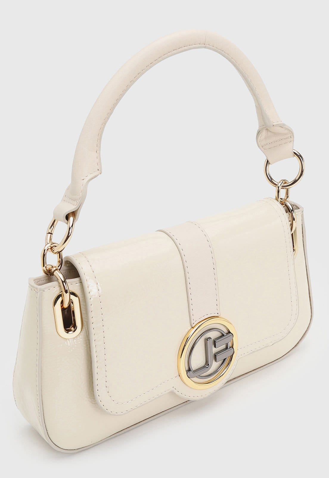 Vista 2 Bolsa Feminina Jorge Bischoff Detalhe Metálico Off-White Jorge Bischoff off-white white