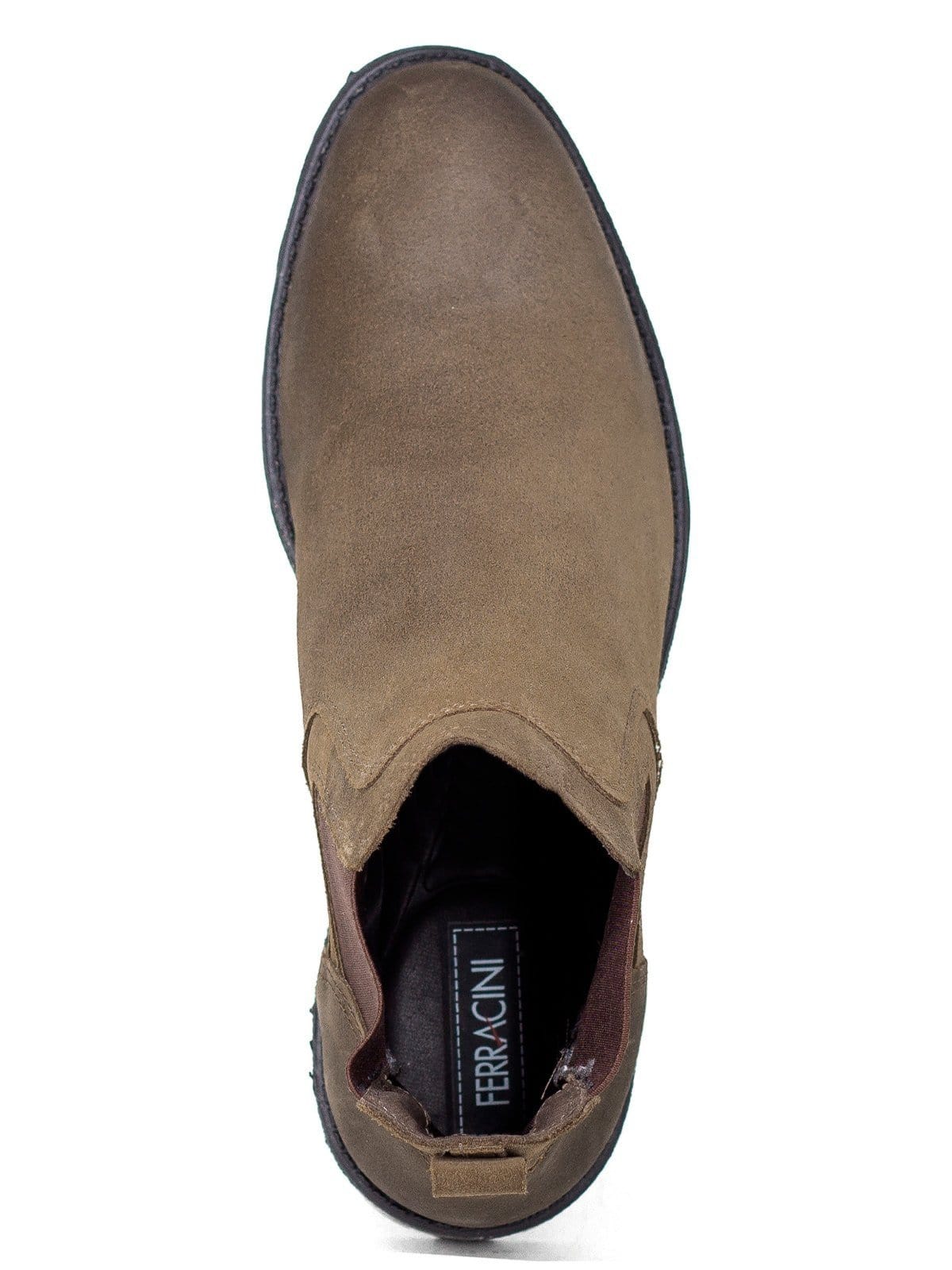 Vista 2 Bota Masculina Ferracini 24h Cross Couro Chelsea Elástico Tratorada Chocolate FERRACINI marrom