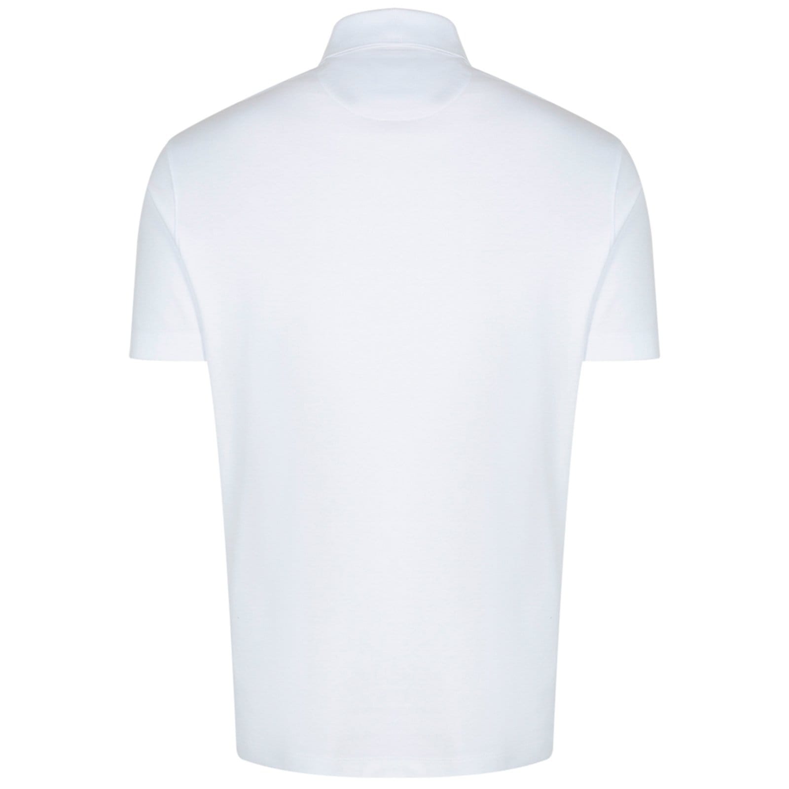 Vista 2 Camisa Polo Individual Pima Basic Slim Ou25 Masculino Individual branco