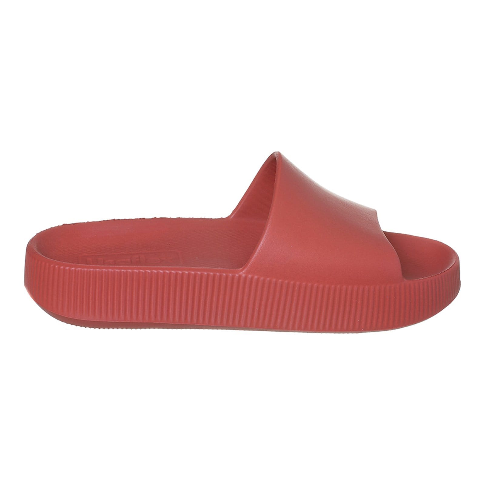 Vista 2 Chinelo Feminino Slide Poofy Plataforma Eva Terracota Angipé marrom/vermelho