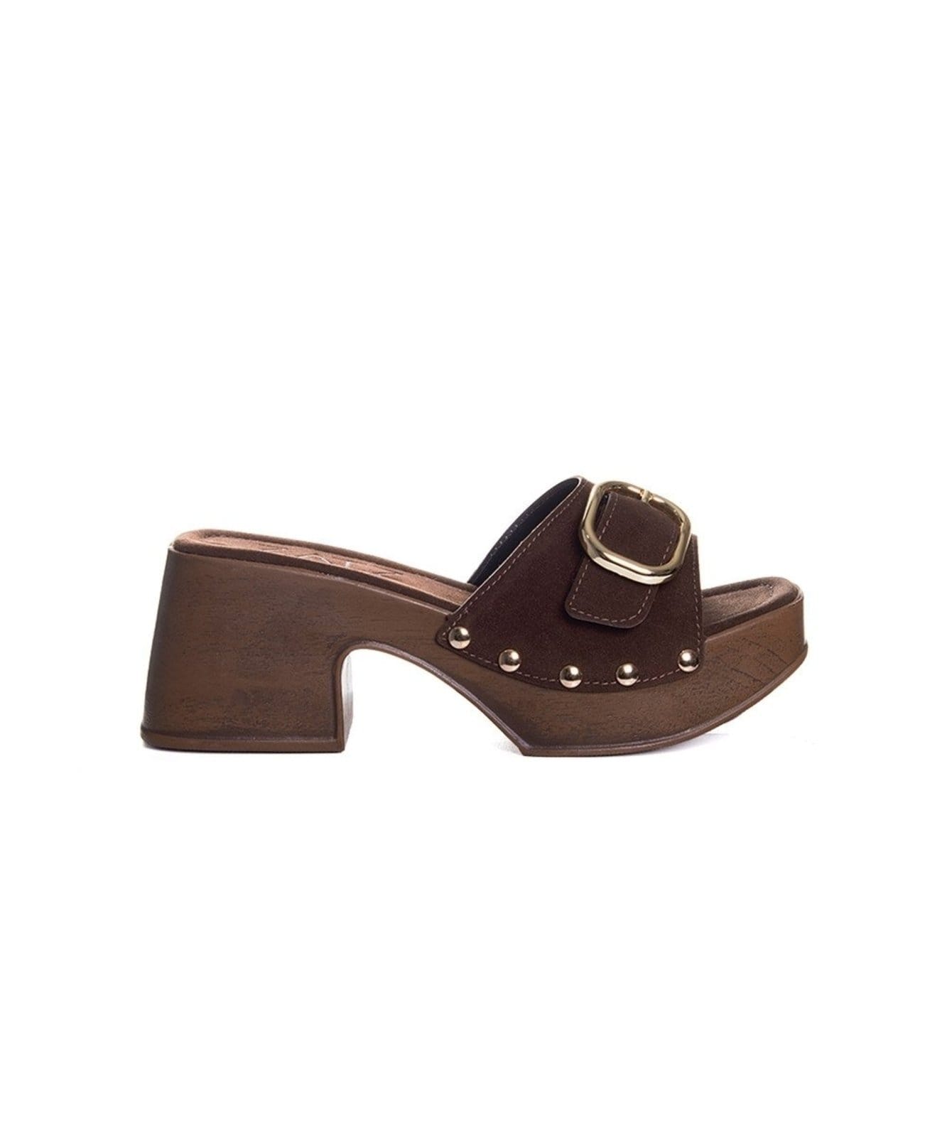 Tamanco Zatz Salto Médio Café