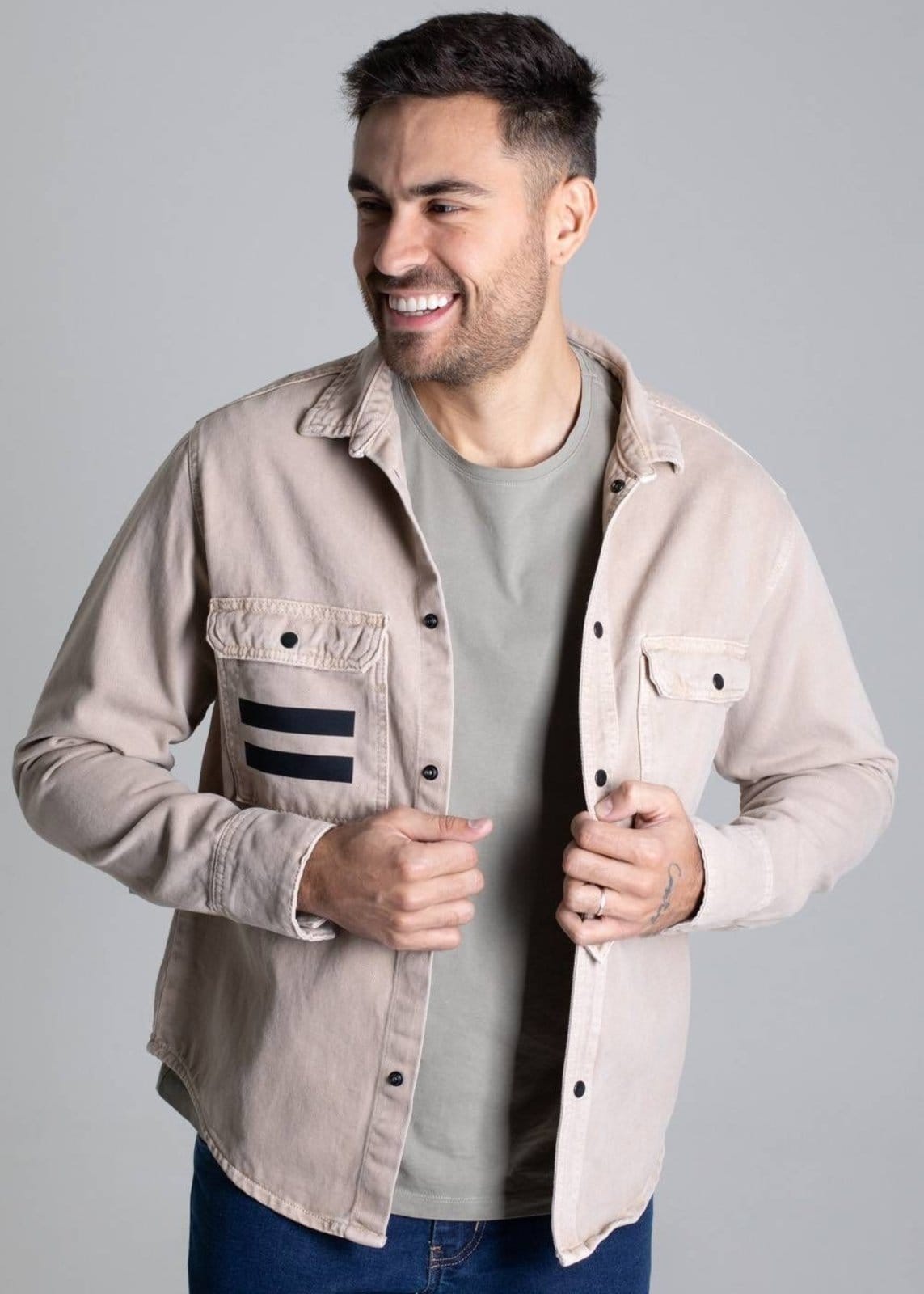 Vista principal Jaqueta Sarja Sawary - 277128 Sawary bege