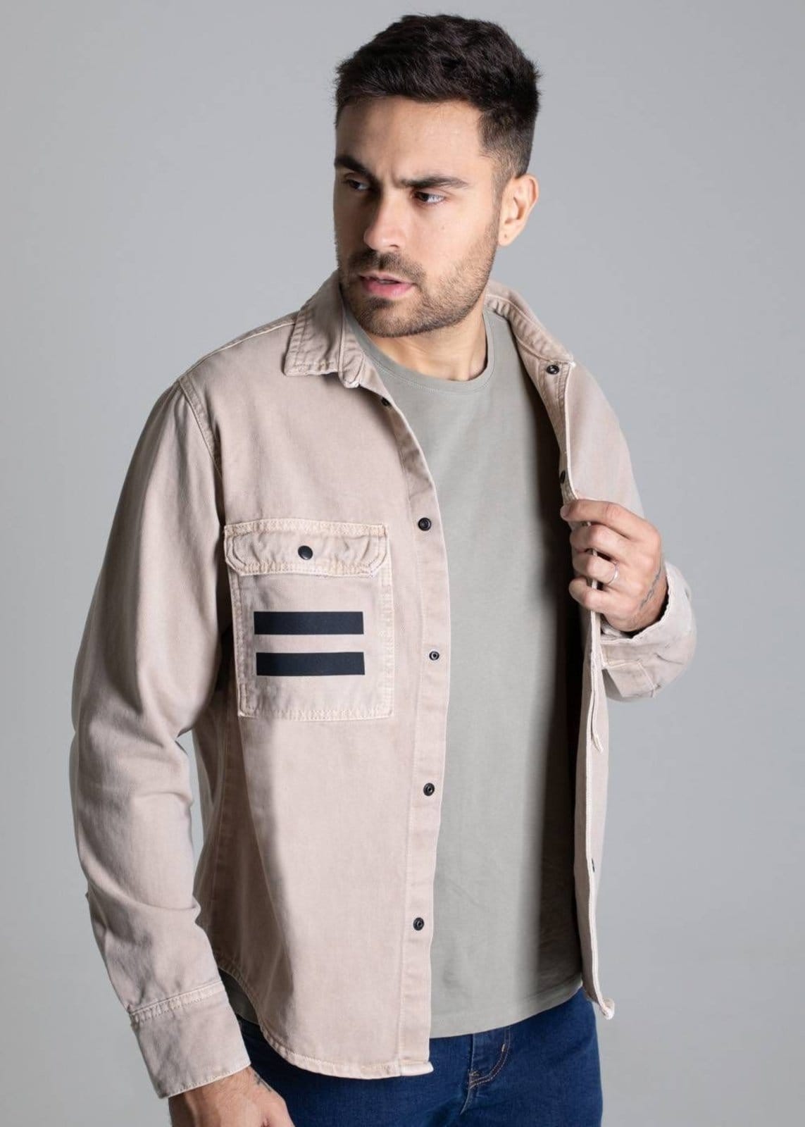 Vista 2 Jaqueta Sarja Sawary - 277128 Sawary bege