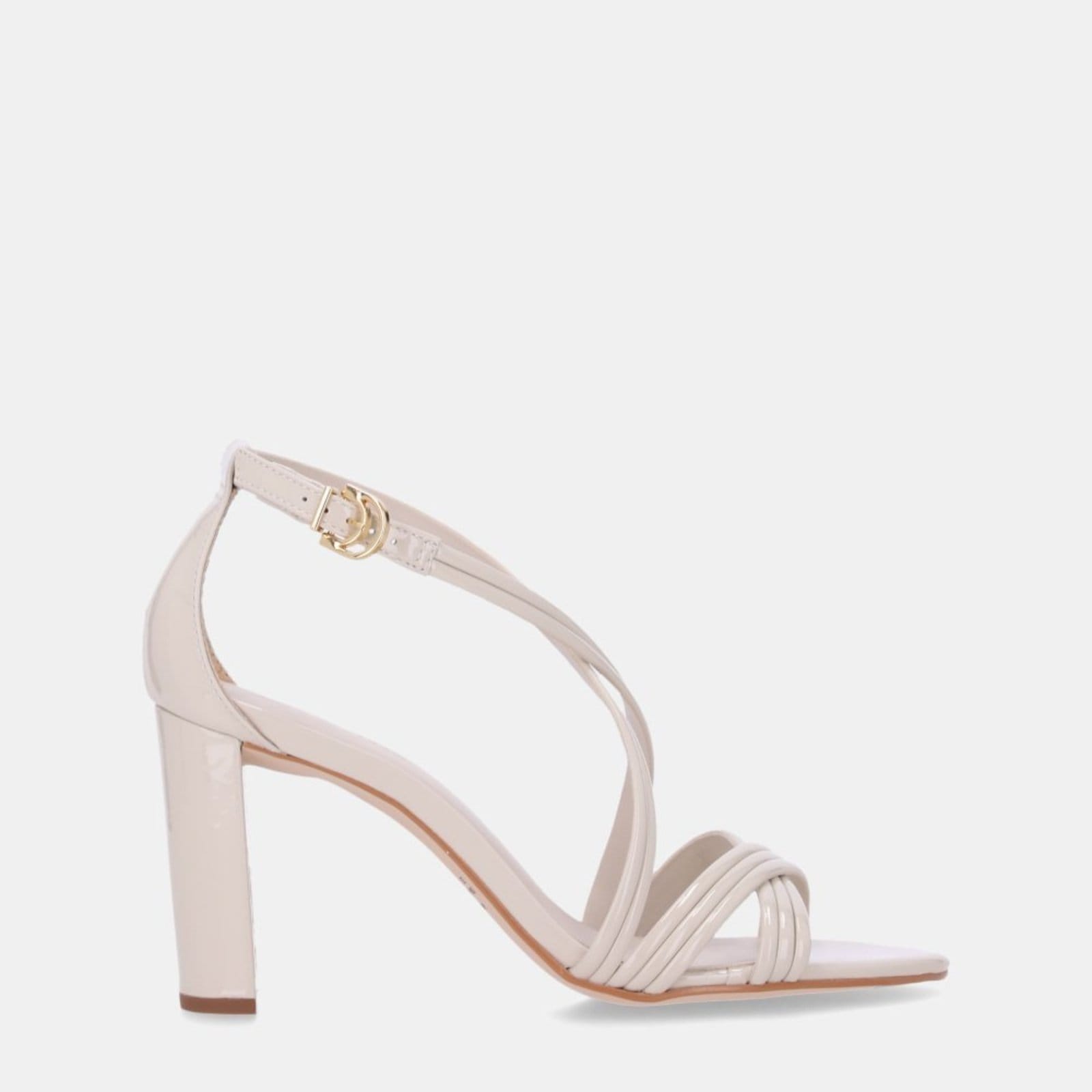 Vista principal Sandália de Salto Luz da Lua - 80380031 Luz Da Lua Off-white Luz Da Lua off-white white