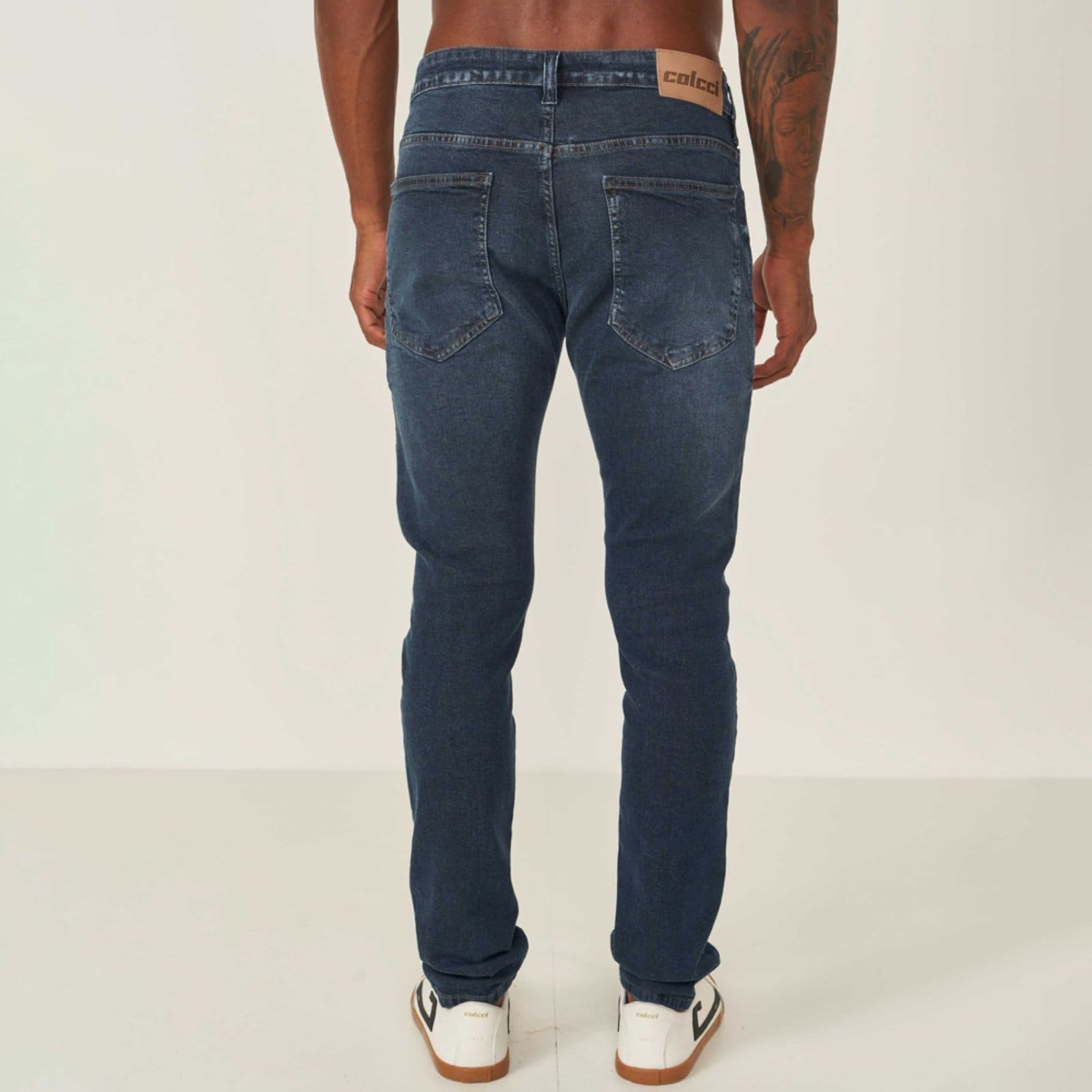 Vista 2 Calça Jeans Colcci Felipe Fog Ve26 Masculino Colcci azul