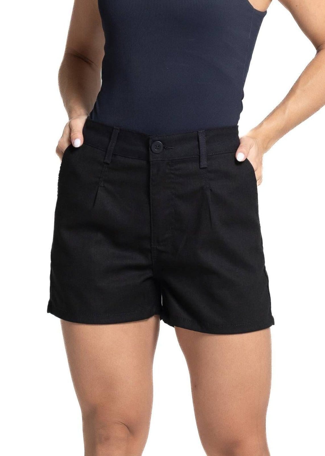 Vista principal Shorts Linho Sawary - 281872 Sawary preto