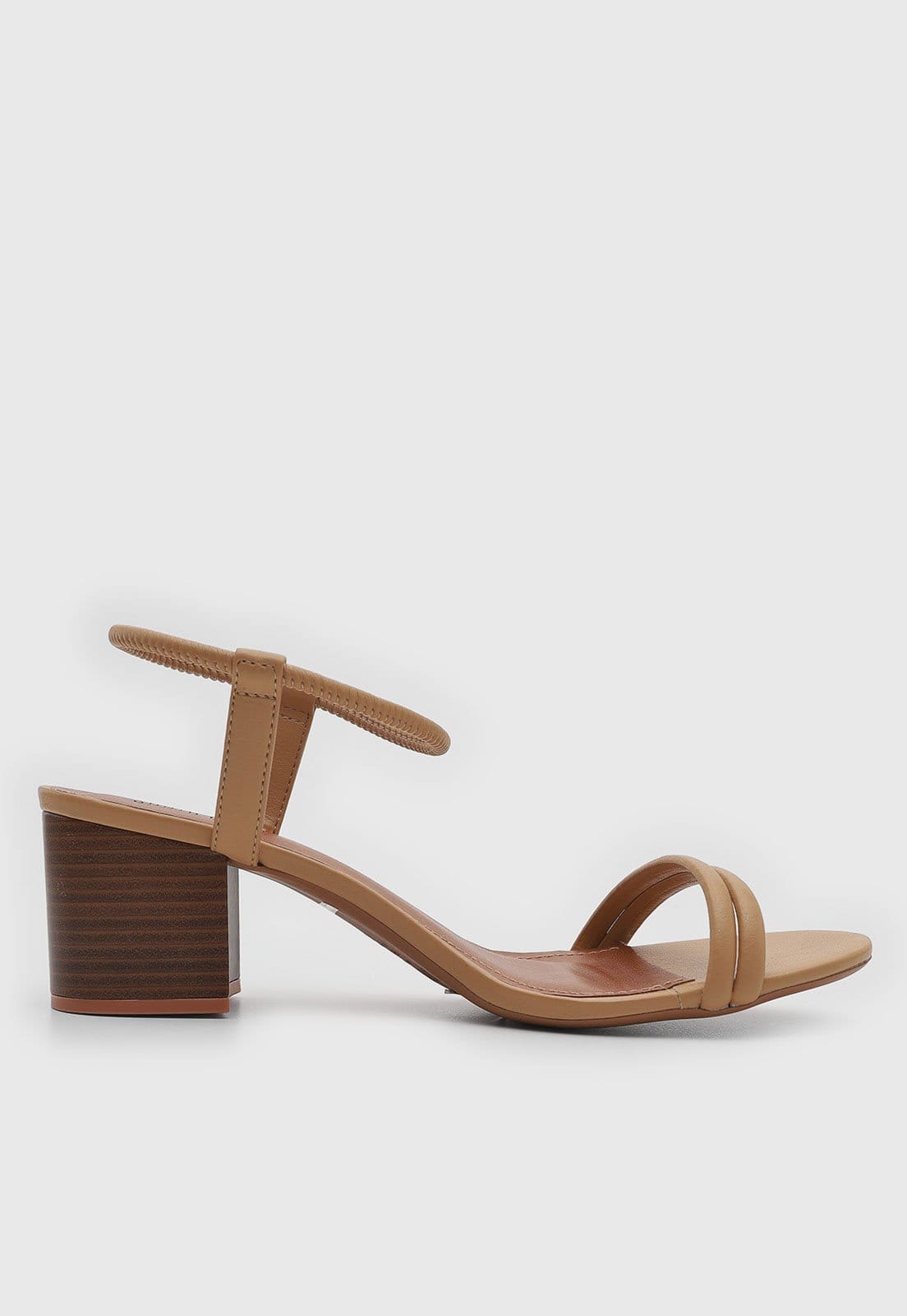 Vista 2 Sandália Feminina Santa Lolla Salto Bloco Médio Santa Lolla caramelo