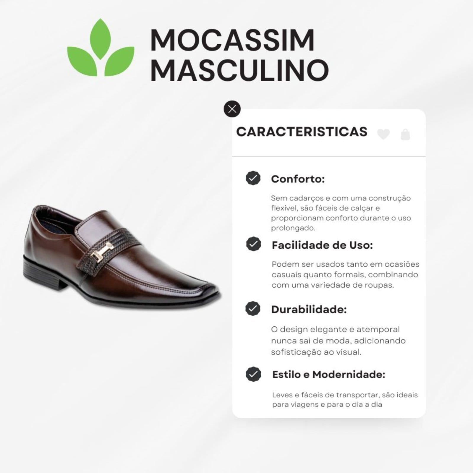 Vista 2 Sapato Social Masculino Ortopédico Confortável Classíco Macio Básico Bia Ramos café