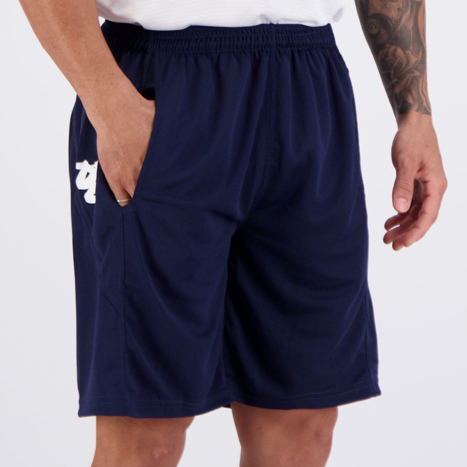 Vista 2 Shorts Kappa Ahora Pro Seven Com Bolso Marinho Kappa azul marinho