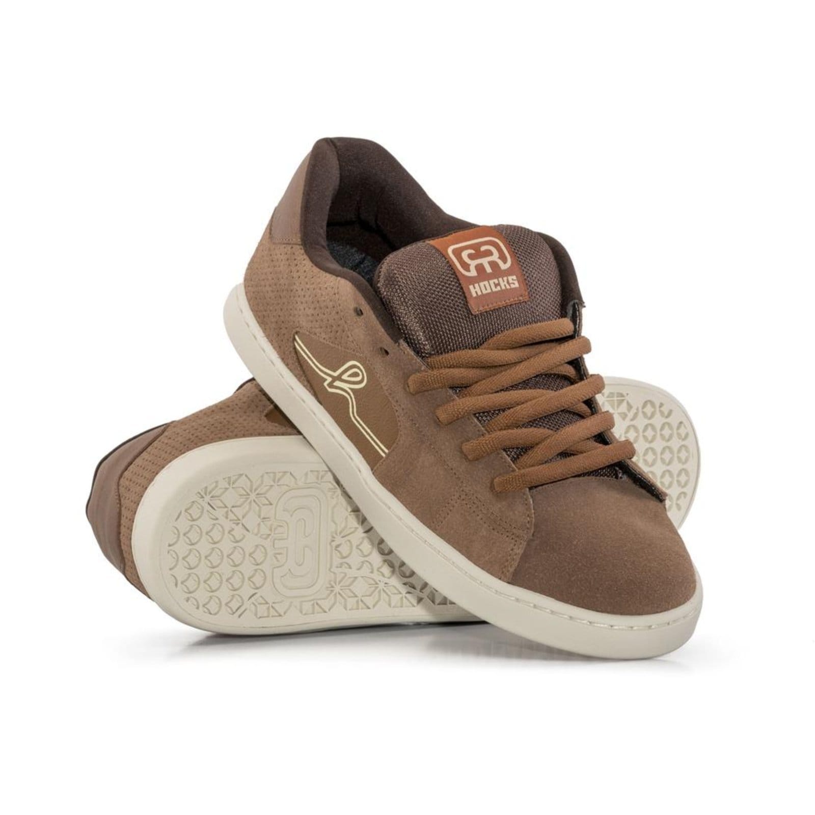 Vista principal Tênis Hocks Ruas Masculino Toffee Hocks marrom