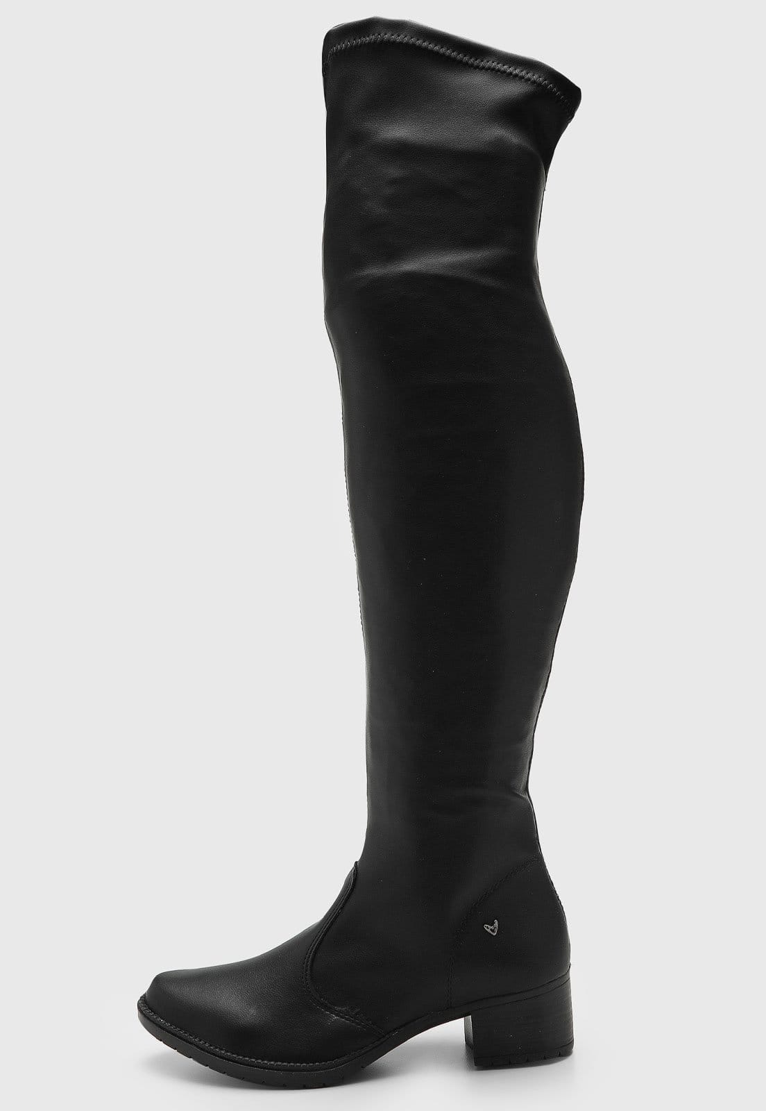 Vista principal Bota Feminina Mississipi Cano Alto Preta MISSISSIPI preto