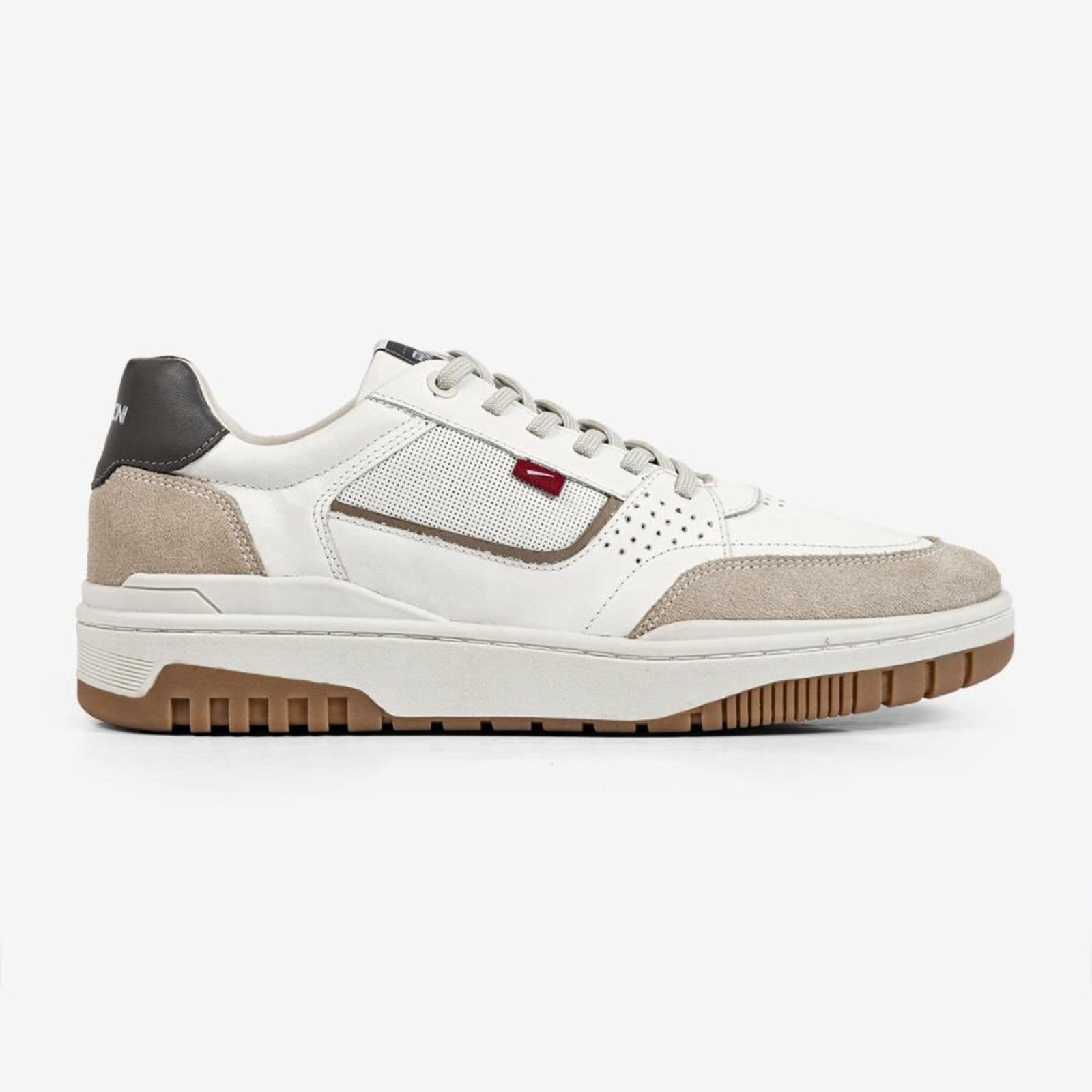 Tênis Masculino Max Ferracini Couro Off White Versátil Branco