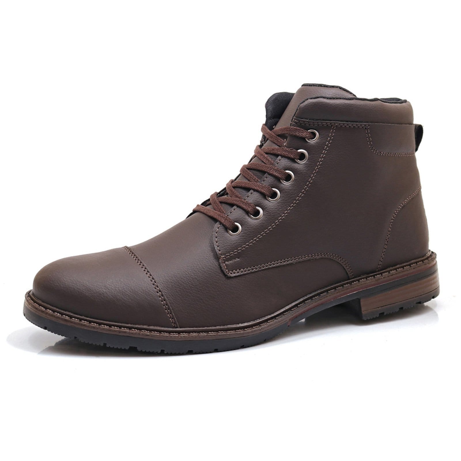 Vista 2 Bota Masculina Casual Cano Curto Confortavel BREDENI marrom