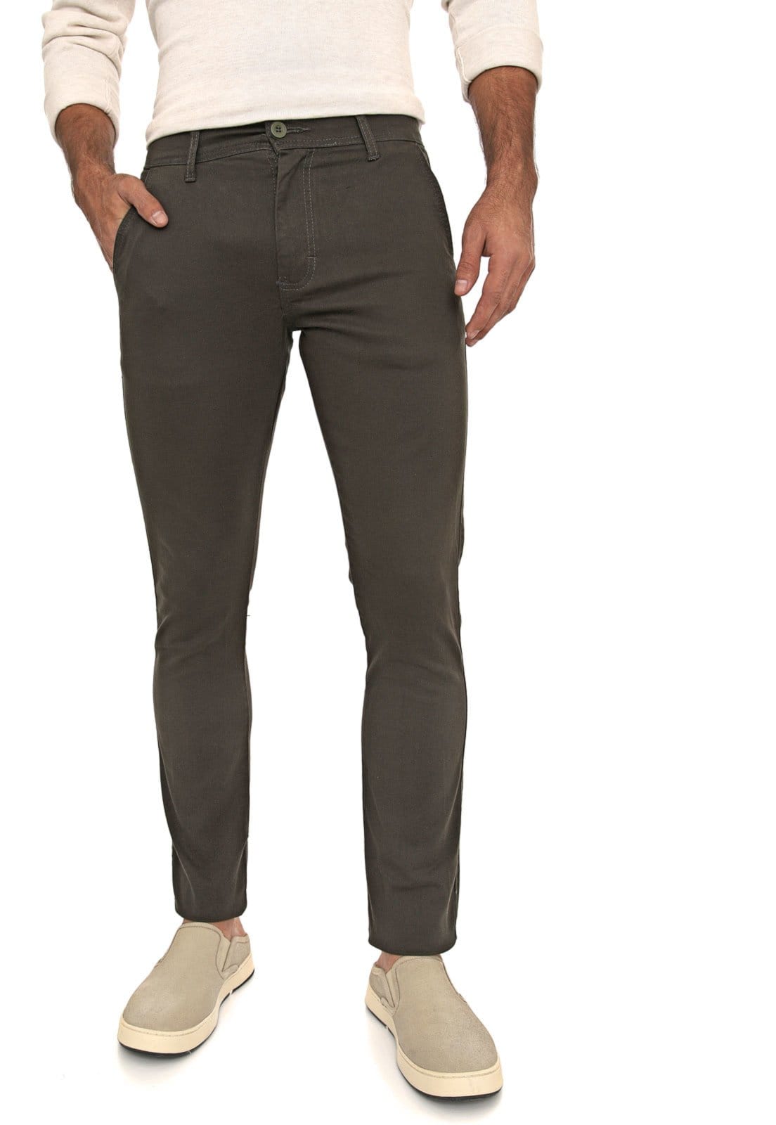 Calça Sarja Conforto Macaw Slim Fit Beau Escuro