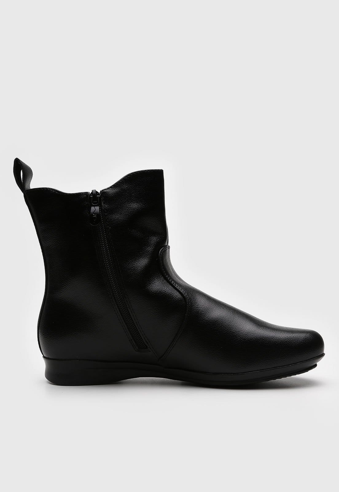 Vista 2 Bota Chelsea Mooncity Cano Baixo Preta Mooncity preto