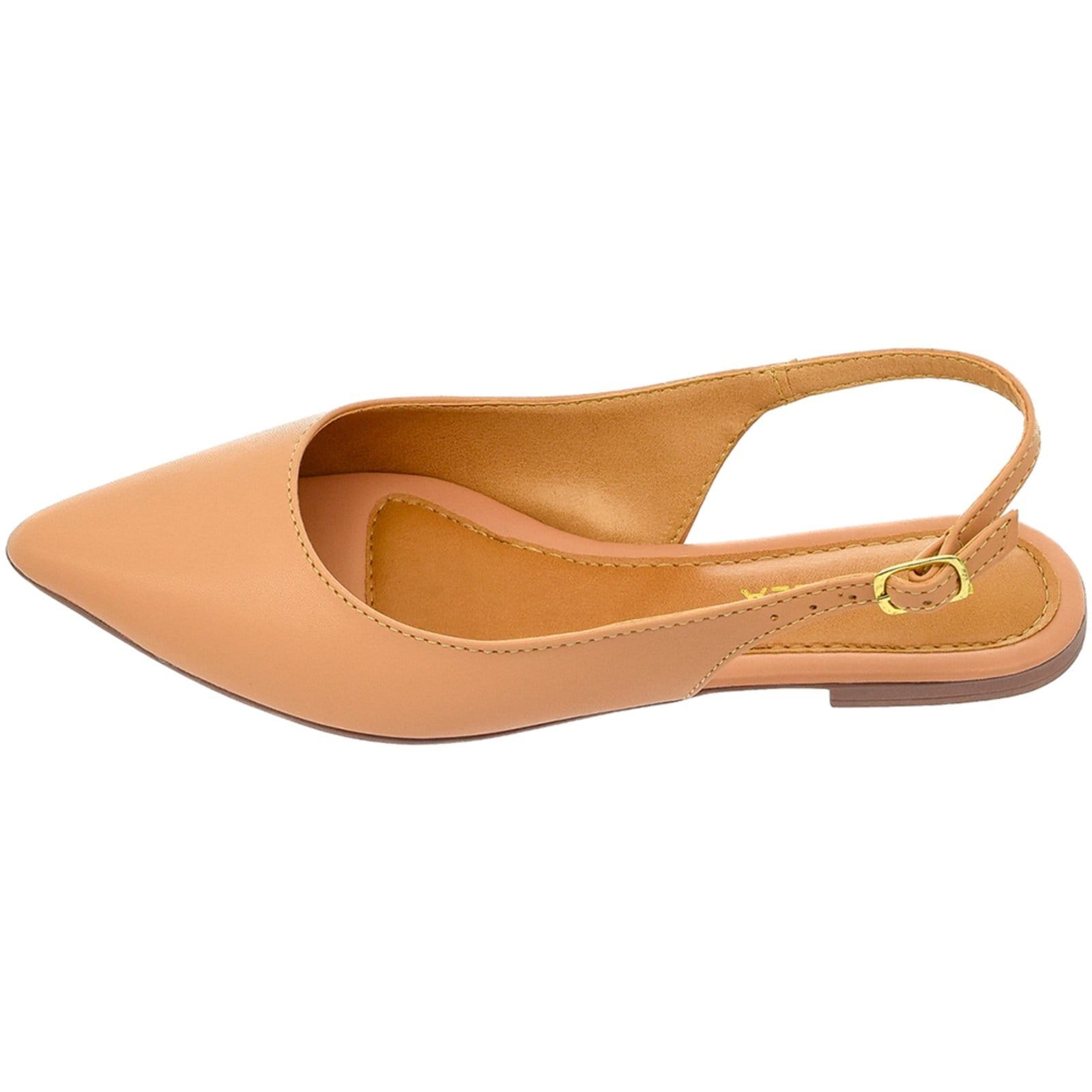 Vista 2 Kit 3 Pares Mule Feminino Sapatilha Bico Fino Donatella Shoes Rasteira Slingback Nó Lisa Clássica Preto e Donatella Shoes branco/nude/preto nude