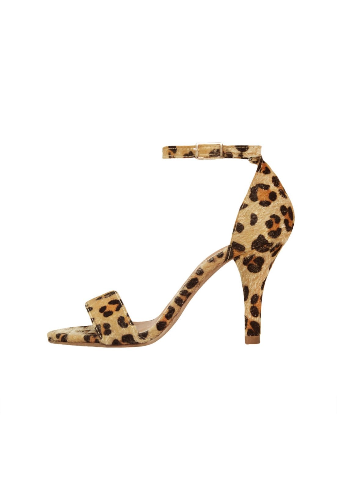 Vista 2 Sandália Salto Alto Fino Luiza Sobreira Onça Mod. 525 Luiza Sobreira bege