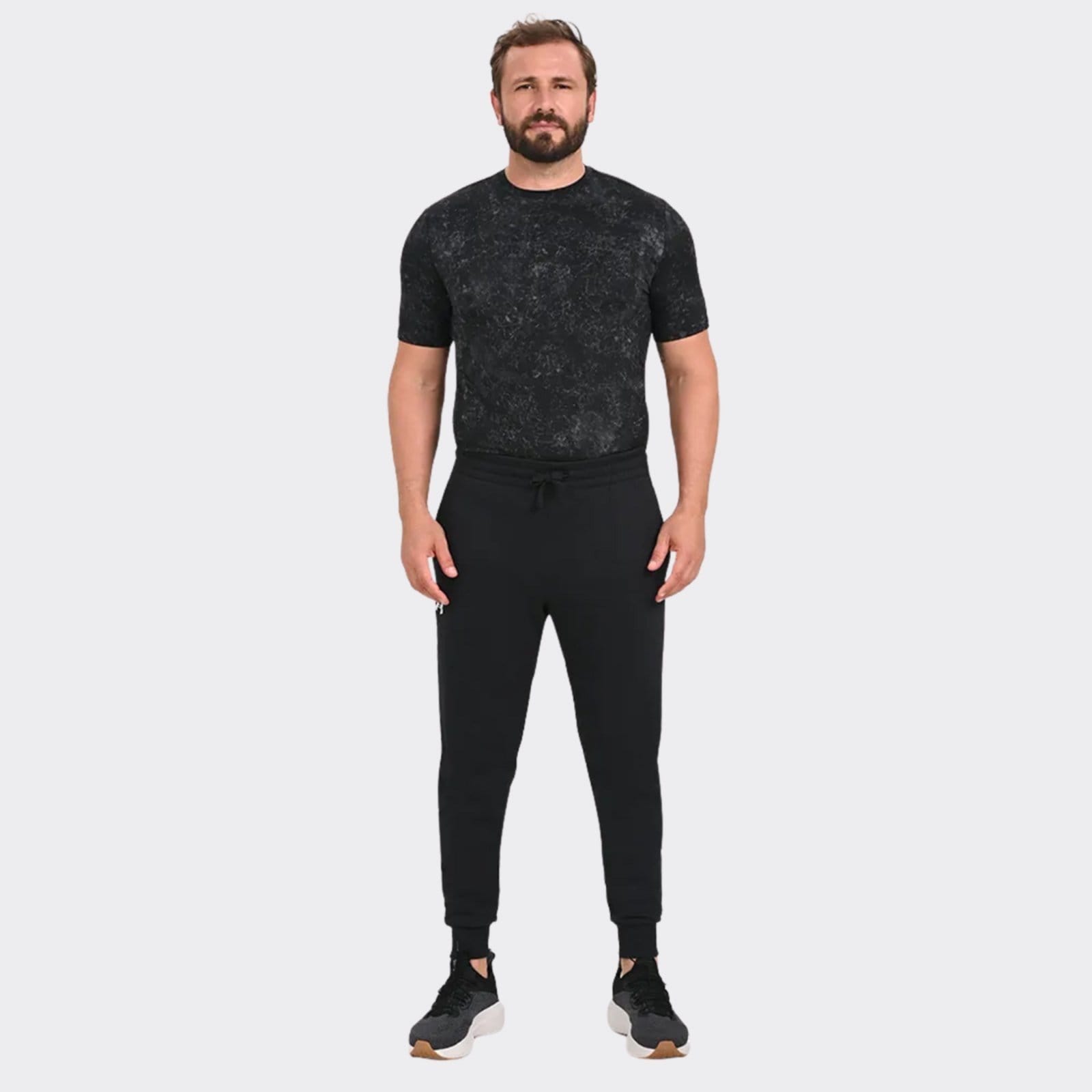 Vista principal Calça Jogging Under Armour Rival Fleece Preta Under Armour preto