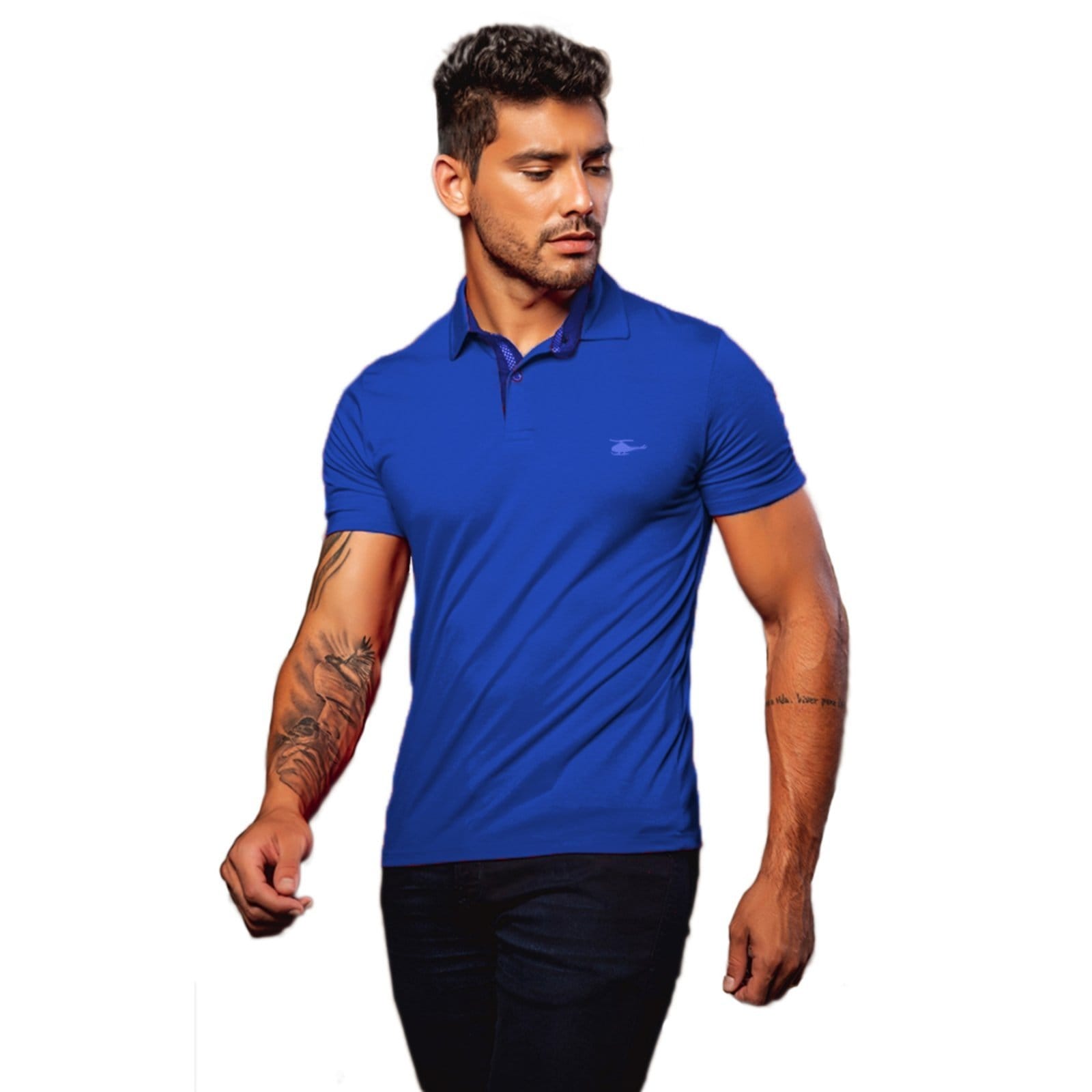 Camiseta Polo Masculina Básica Sallo Premium Caneta