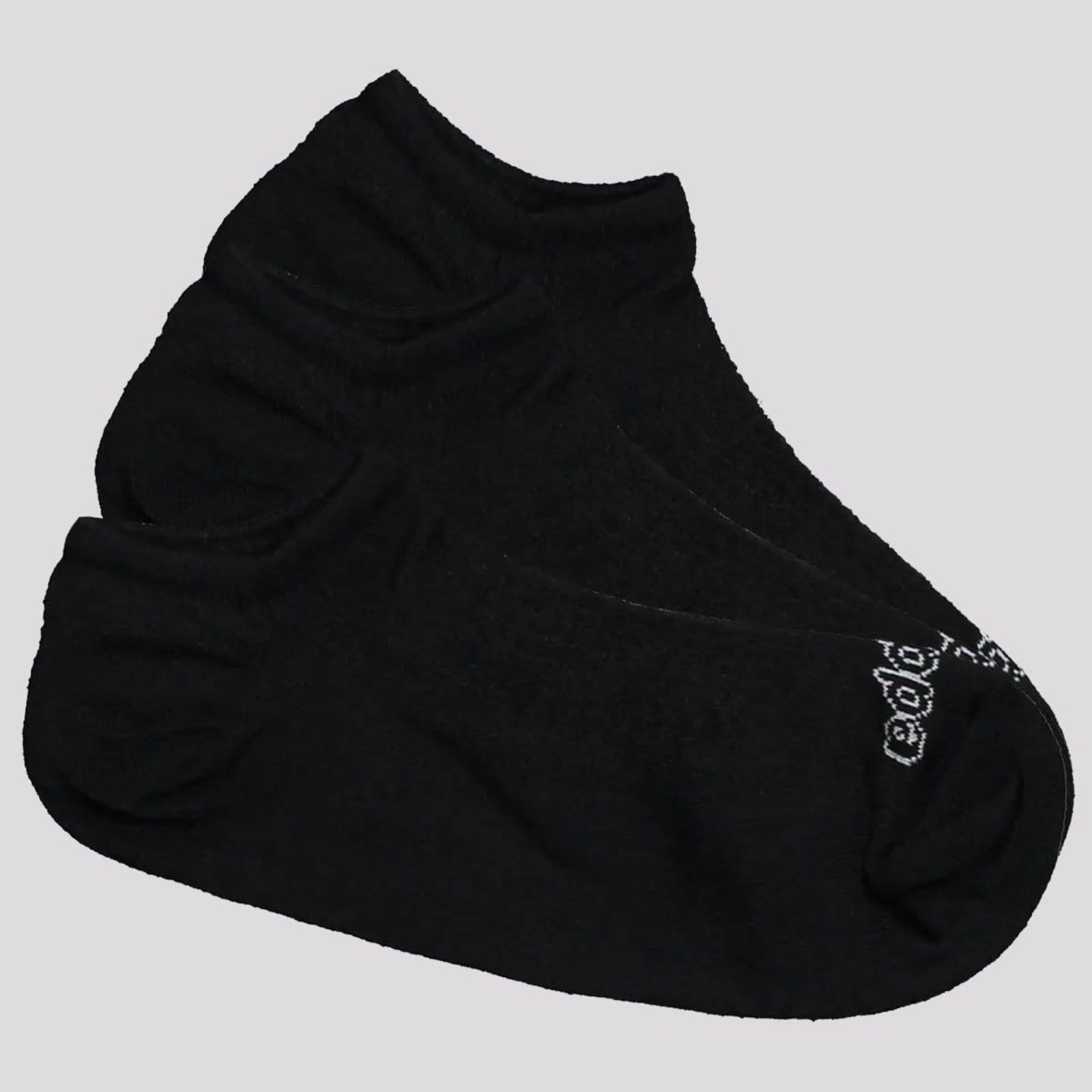 Vista 2 Kit Meia Kappa 9 Pares Super Invisível Preta Kappa preto