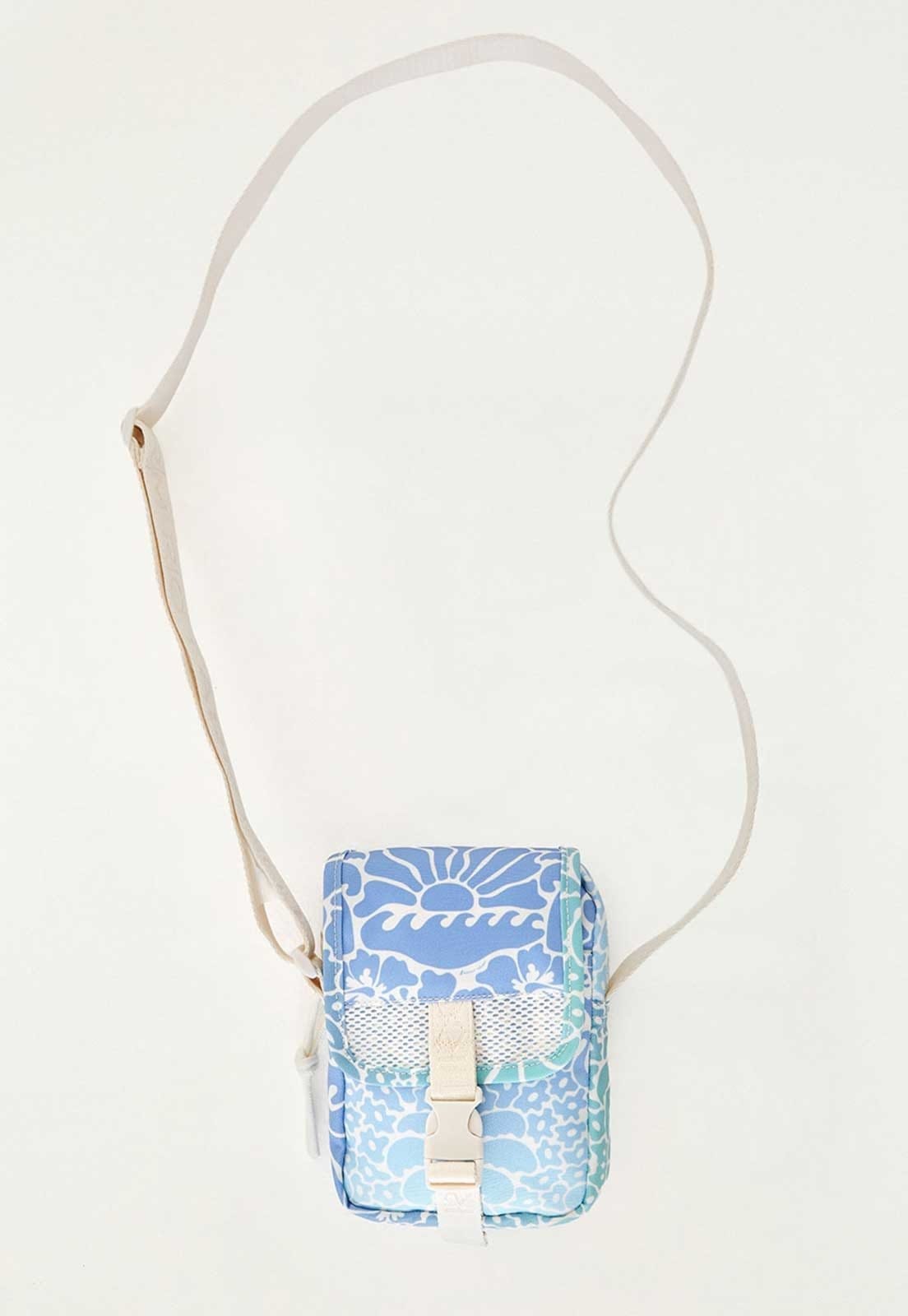 Vista 2 Bolsa Feminina FARM Fervo Sunset Estampada FARM azul