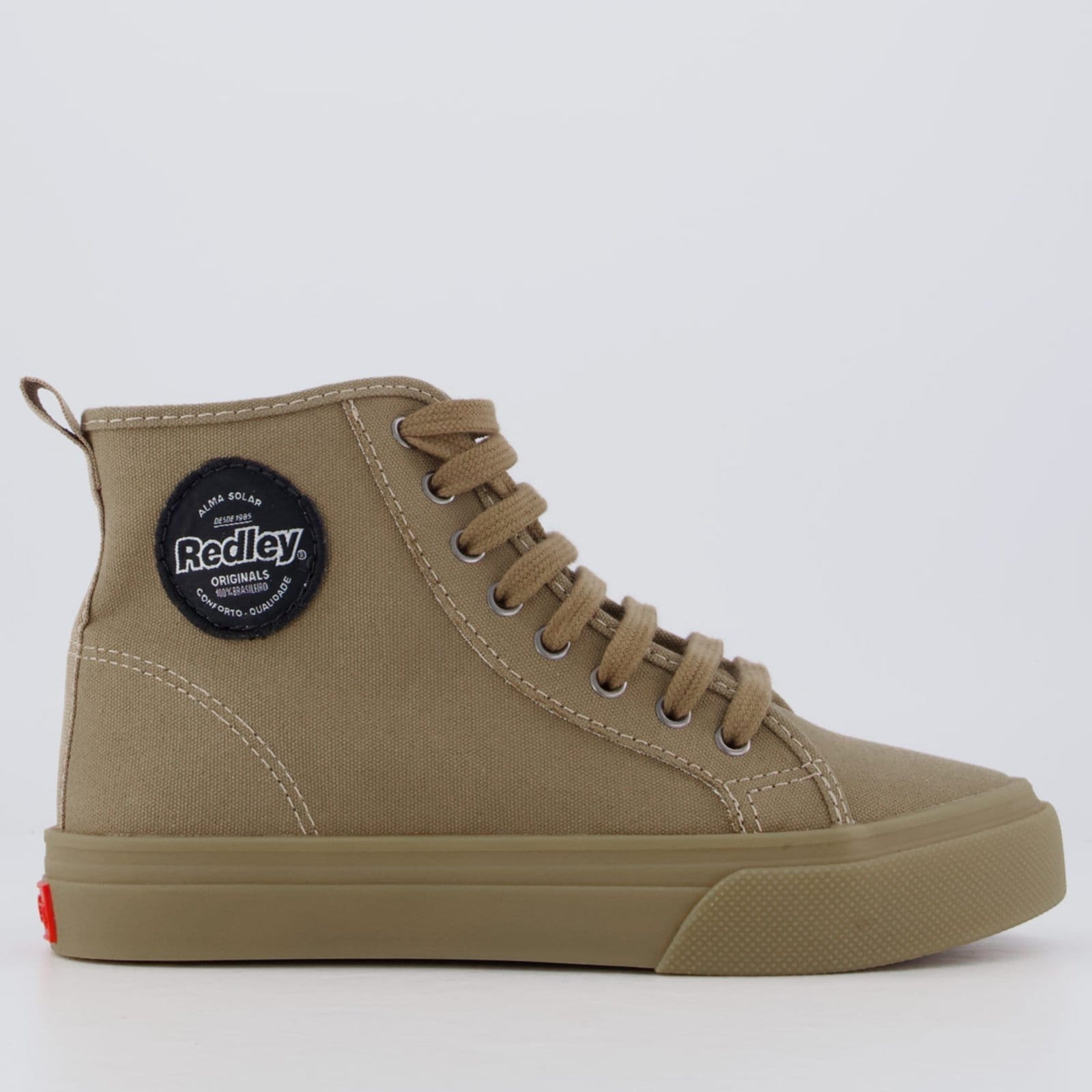 Tênis Redley High Látex Feminino Caqui