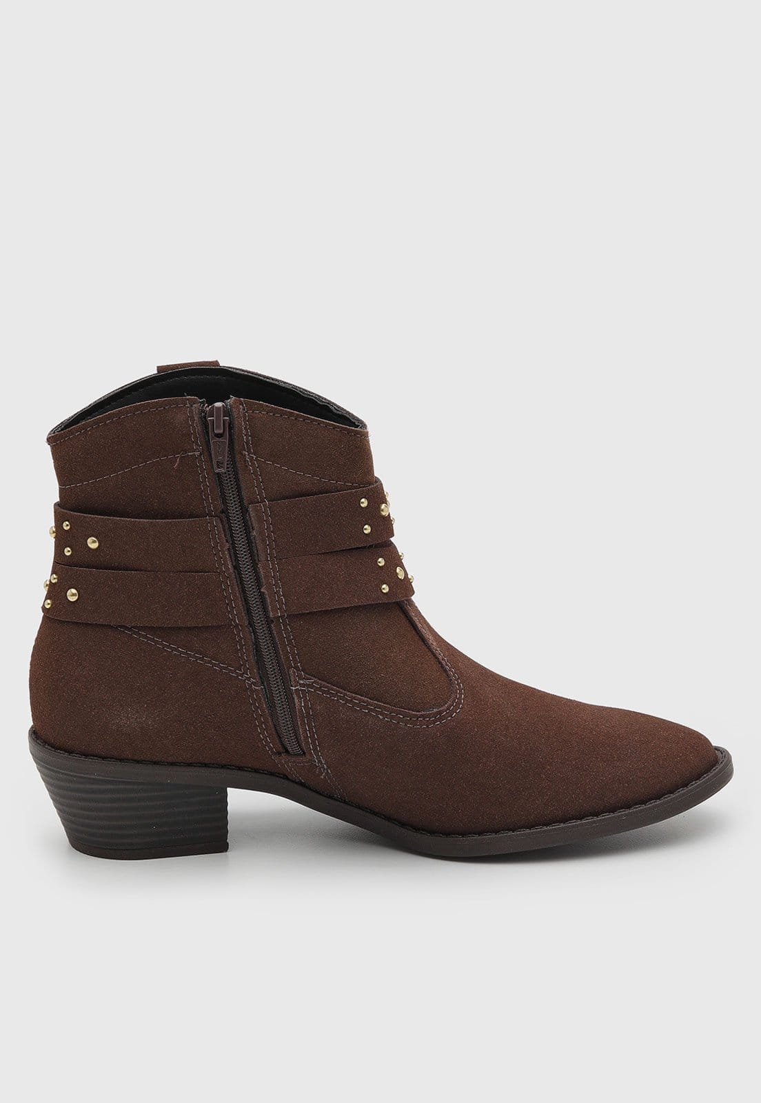 Vista 2 Bota Feminina Moleca Fivela MOLECA marrom
