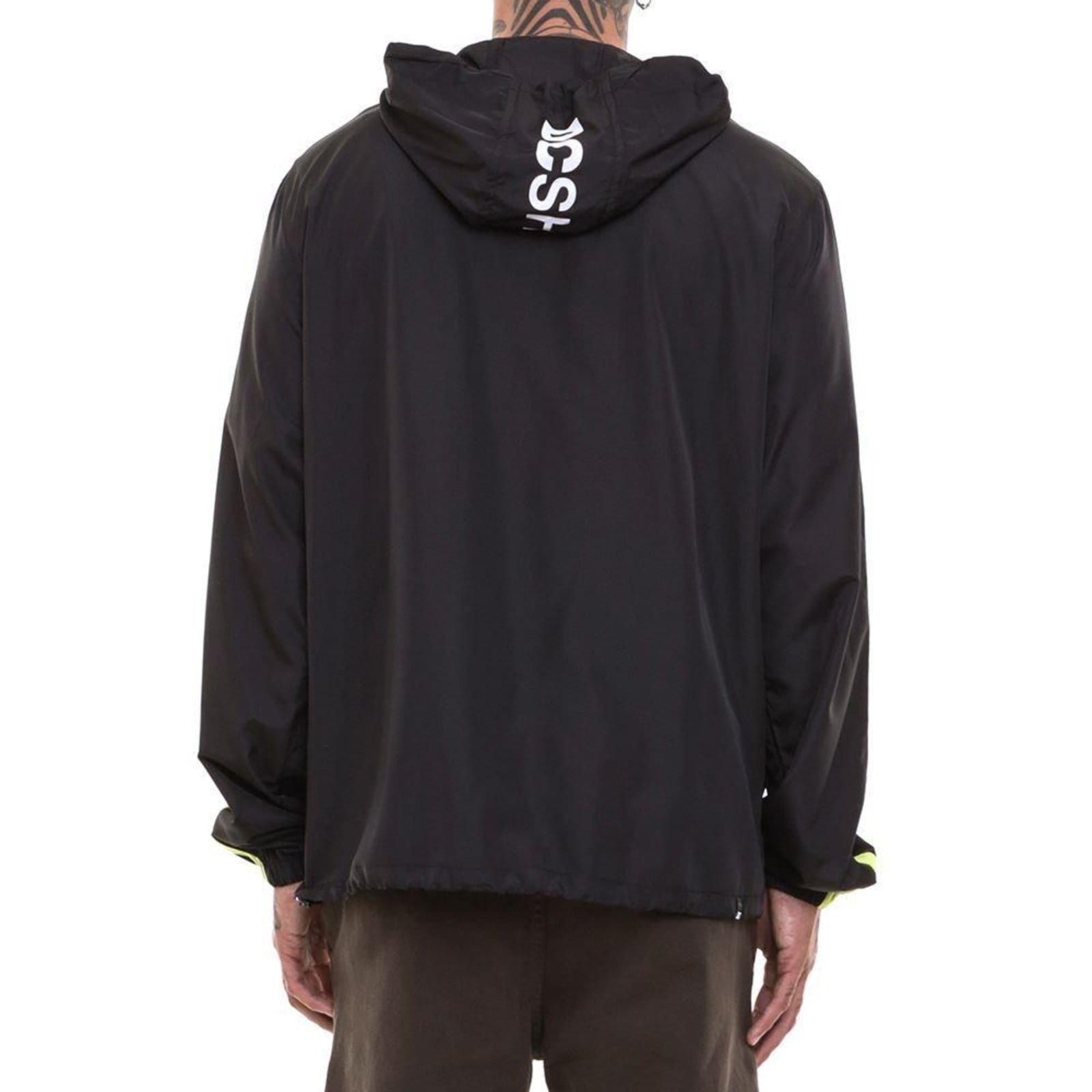 Vista 2 Jaqueta DC Shoes Hood Stripe Masculina PretoAmarelo DC Shoes preto
