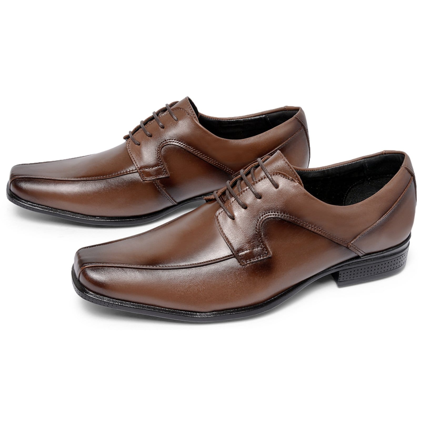 Sapato Social Masculino Ferrile de Amarrar em Couro Café - 2