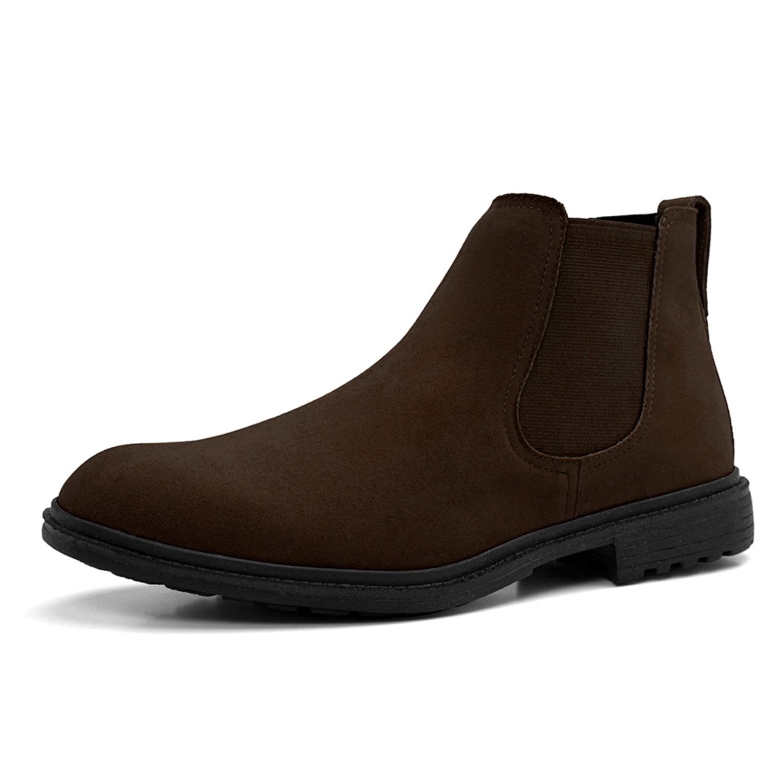 Vista 2 Bota Chelsea Masculina Bredeni Botina Country Confortável Resistente Dia A Dia Leve Macia BREDENI café