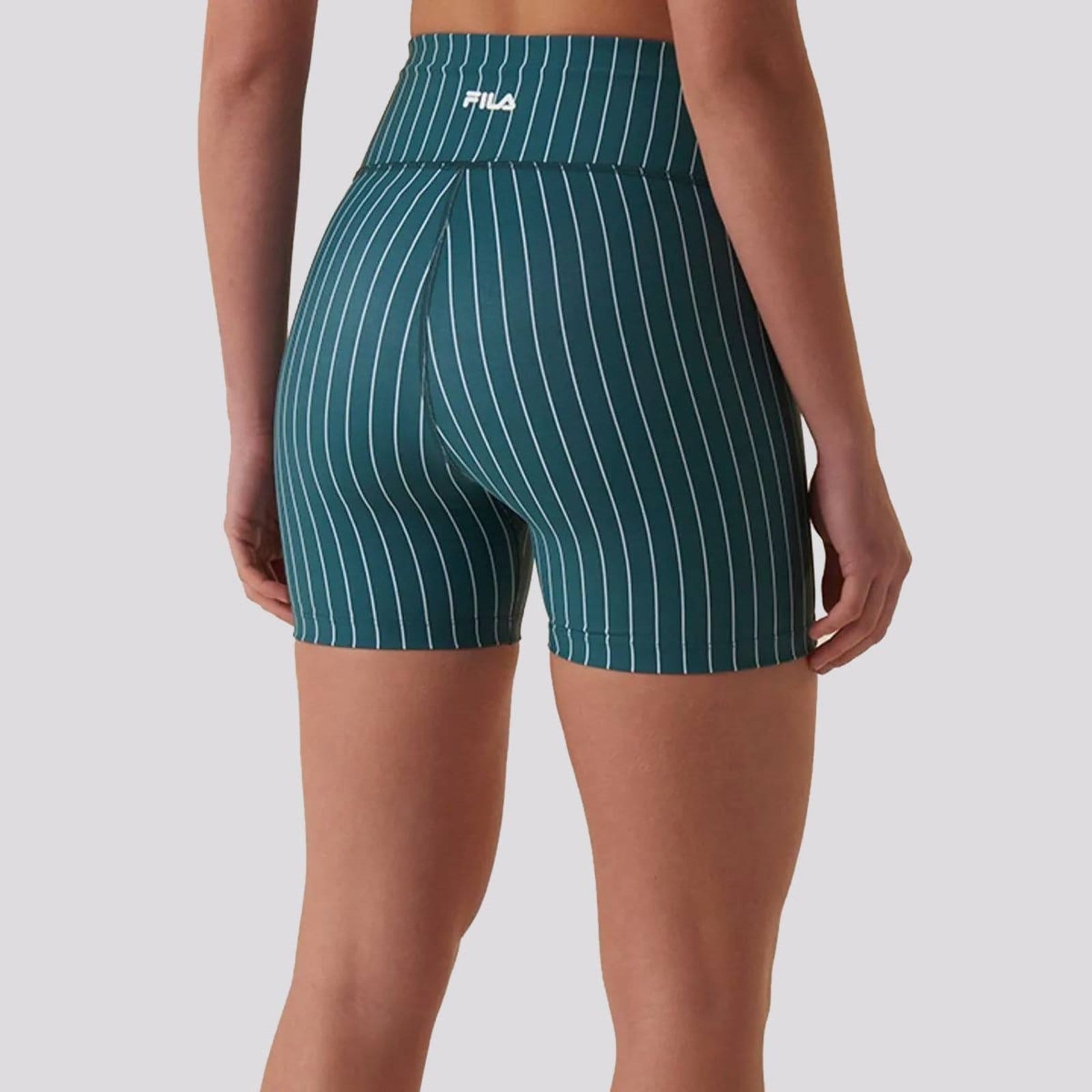 Vista 2 Bermuda Fila Future Sports Pinstripes Flow Feminina Fila verde