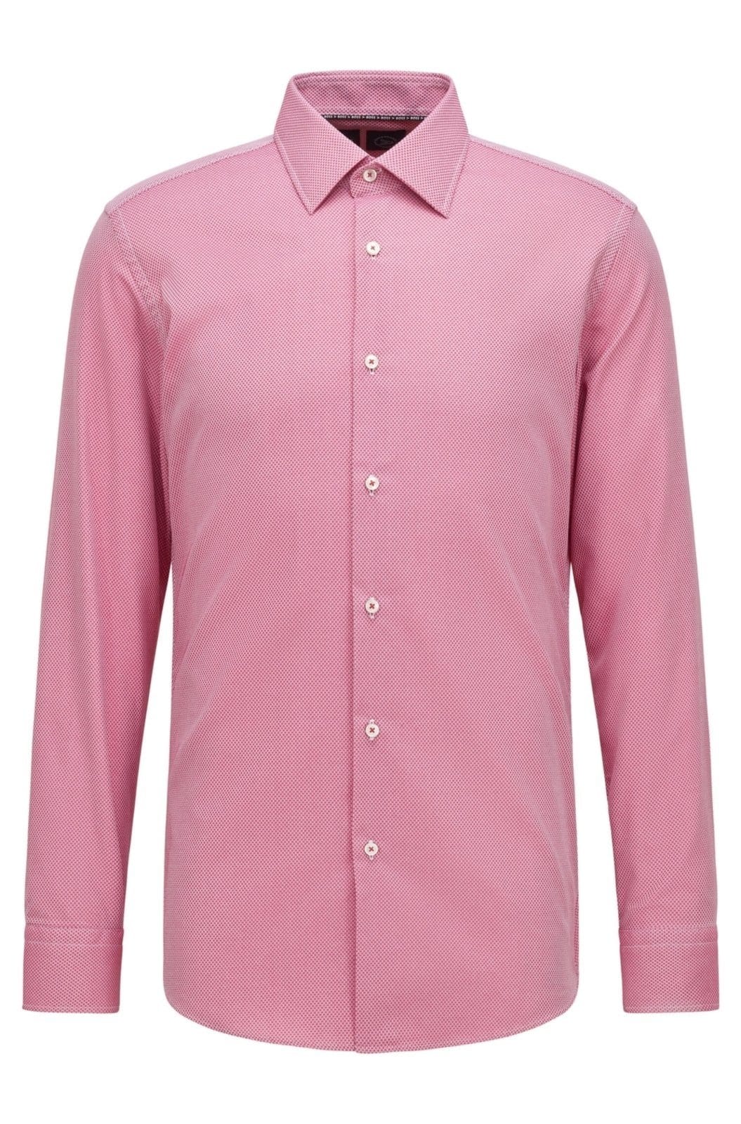 Camisa Slim Fit Em Tecido Stretch De Desempenho