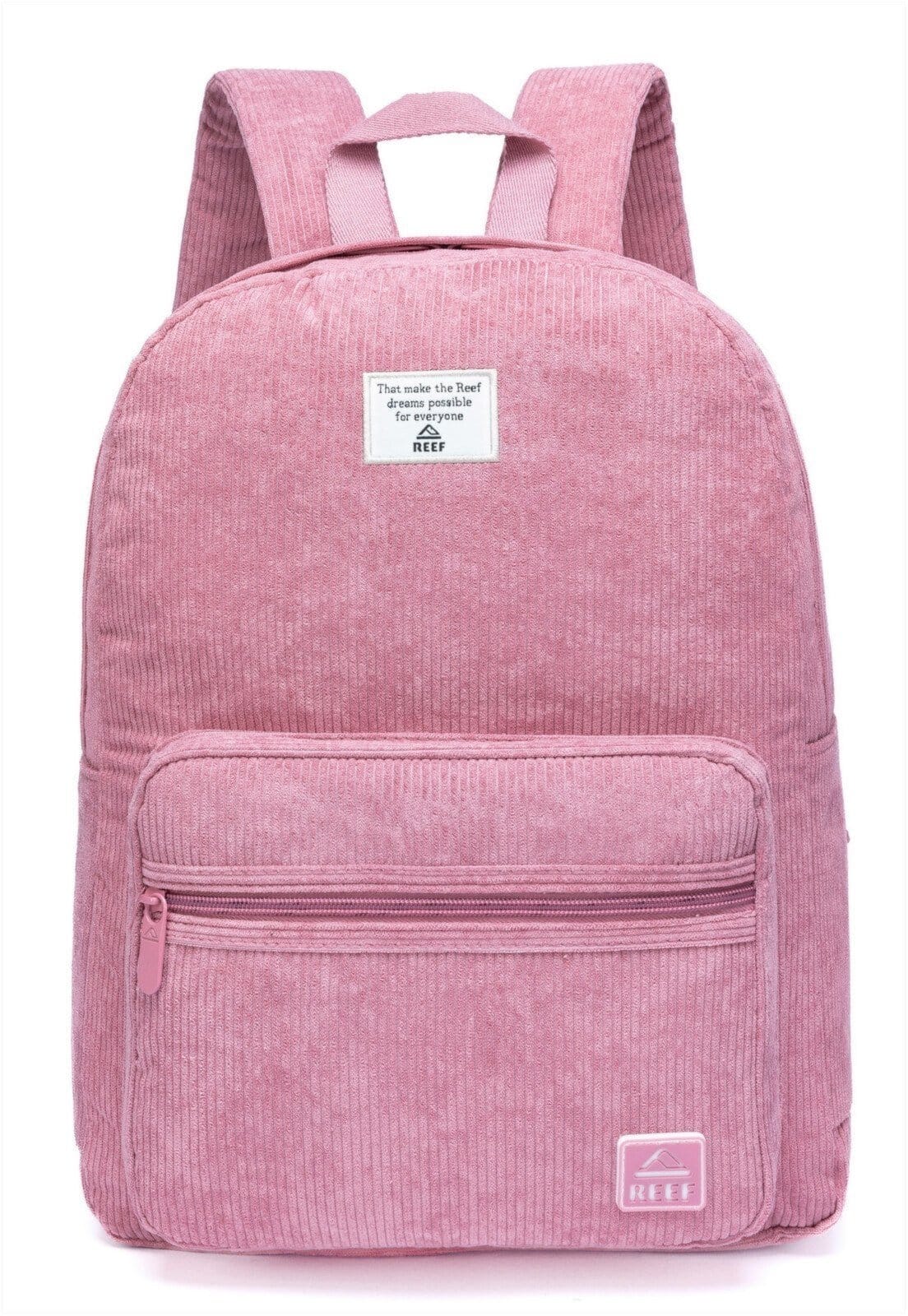 Vista principal Mochila Reef Reforçada Feminina Casual Escolar Trabalho Faculdade Reef rosa