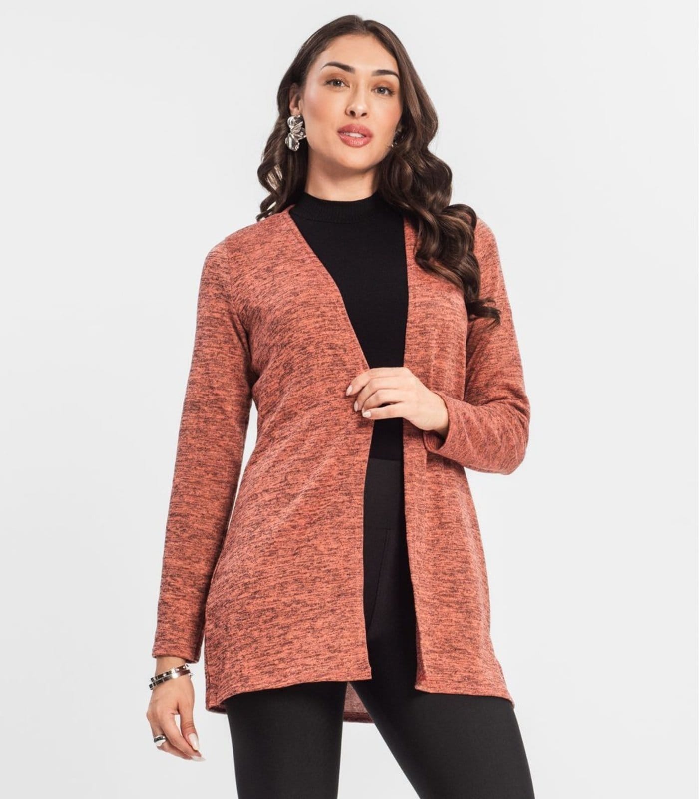 Cardigan Feminino Alongado Infinita Cor