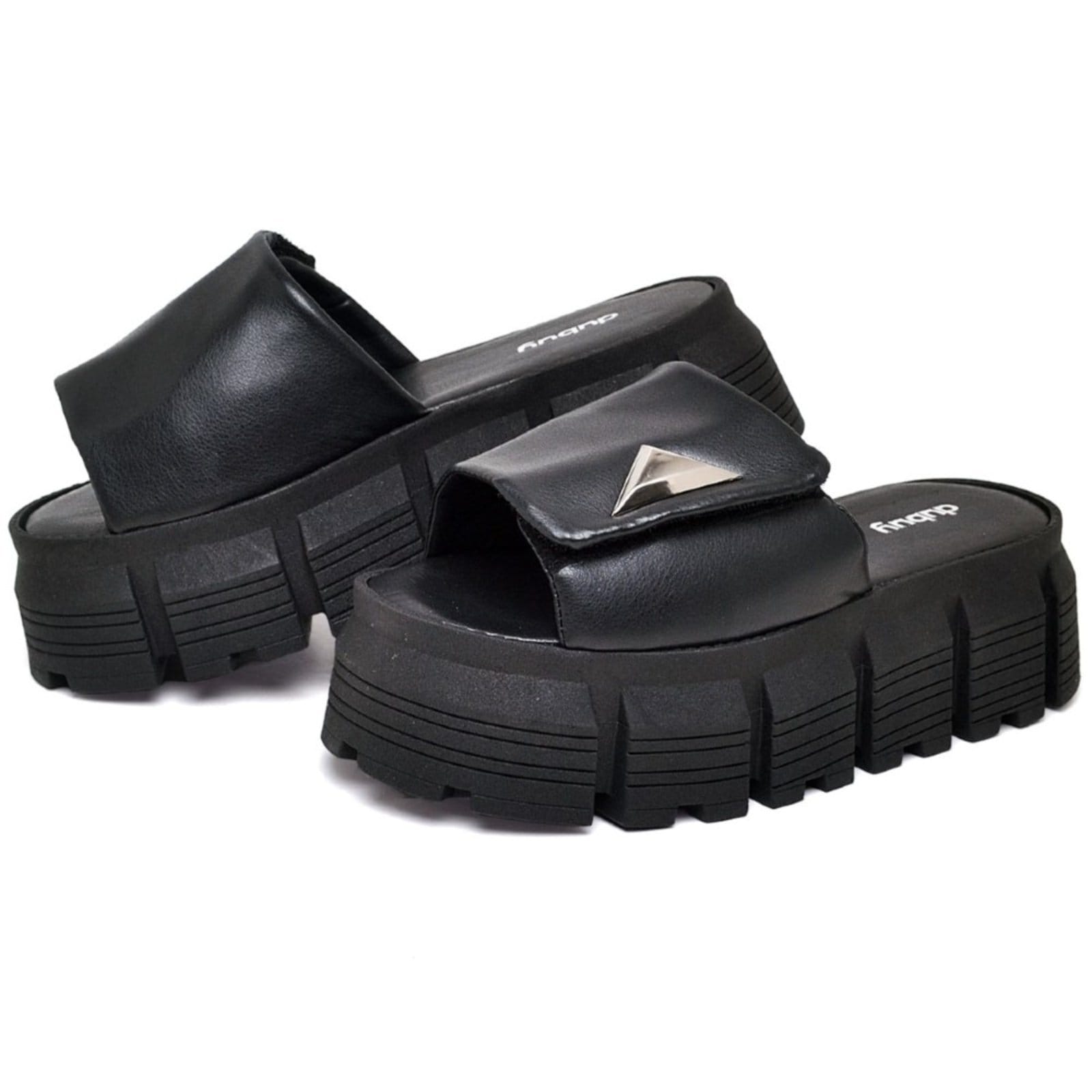 Vista 2 Tamanco Papete Chinela Feminino Dubuy 2086 DUBUY preto