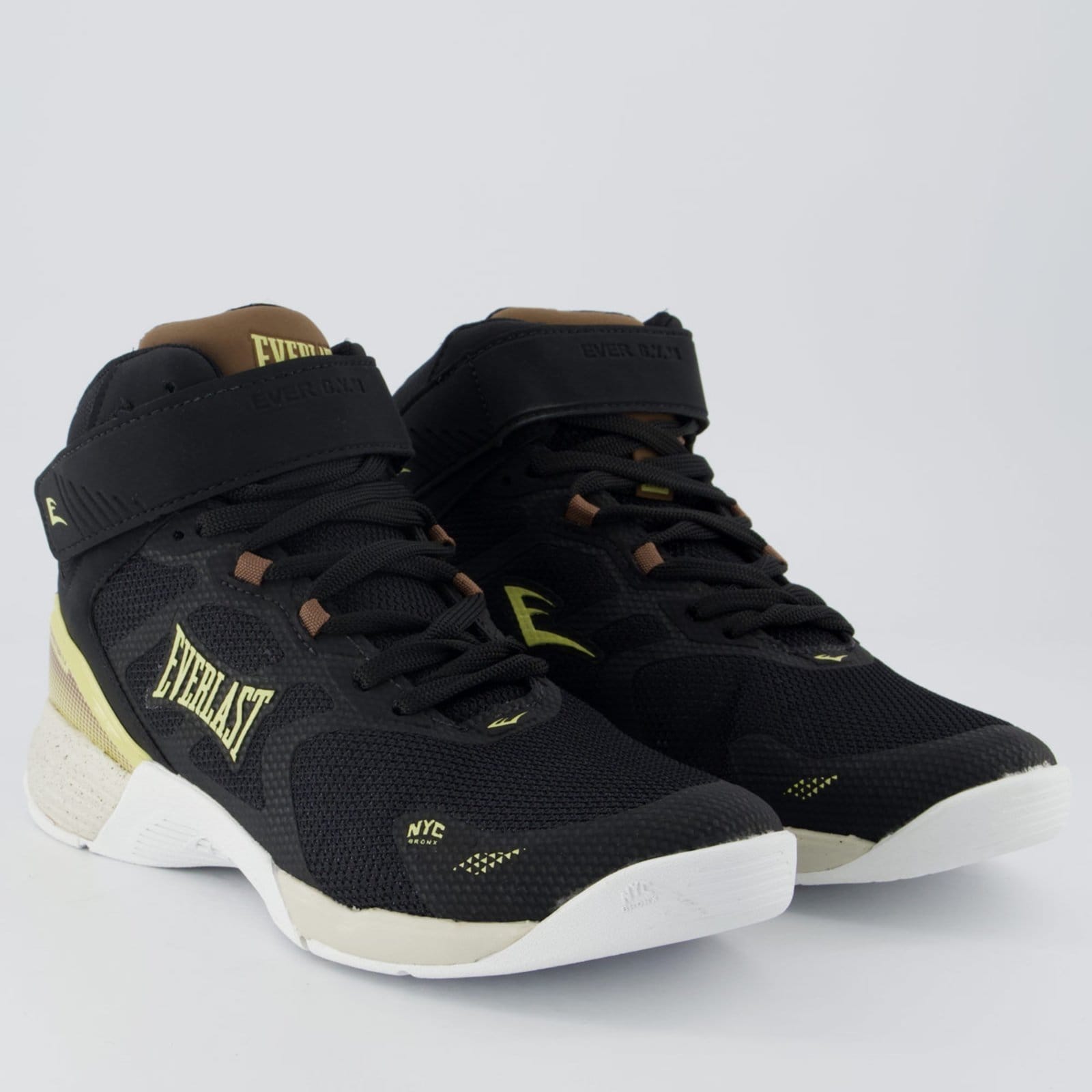 Vista 2 Tênis Everlast Monster 4 e Amarelo Everlast preto