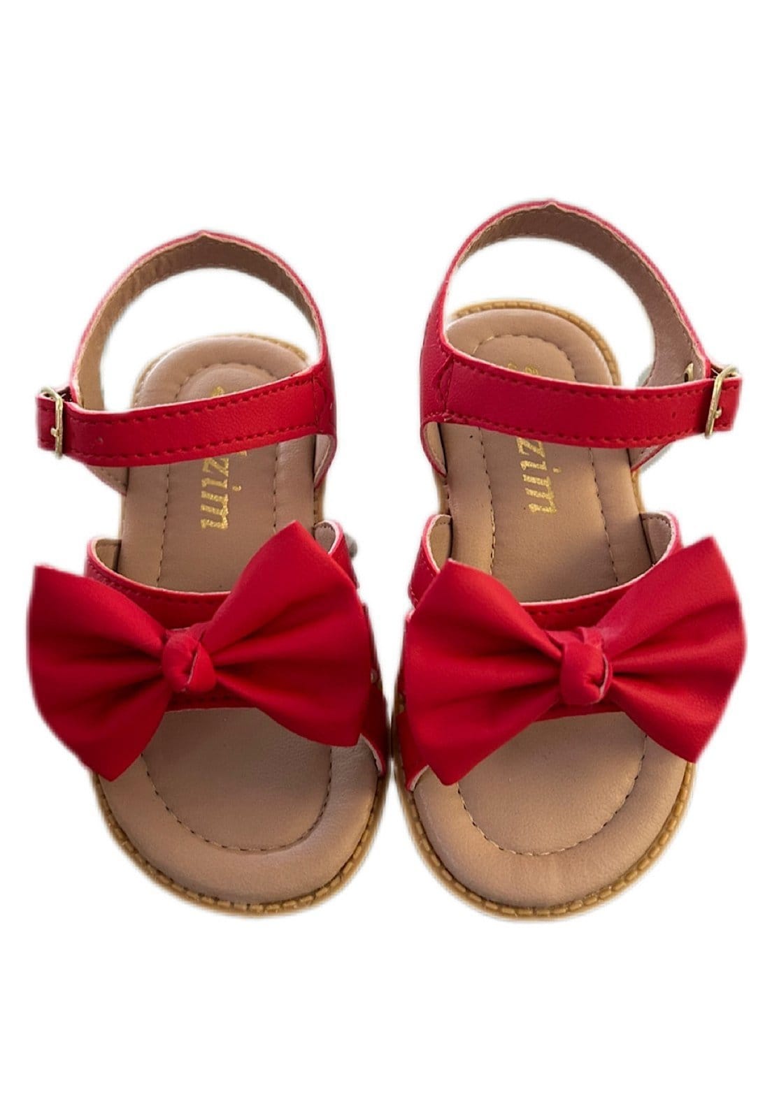 Vista 2 Infantil - Sandália menina infanil Solzim aranha Laço vermelha SOLZIM CALÇADOS vermelho