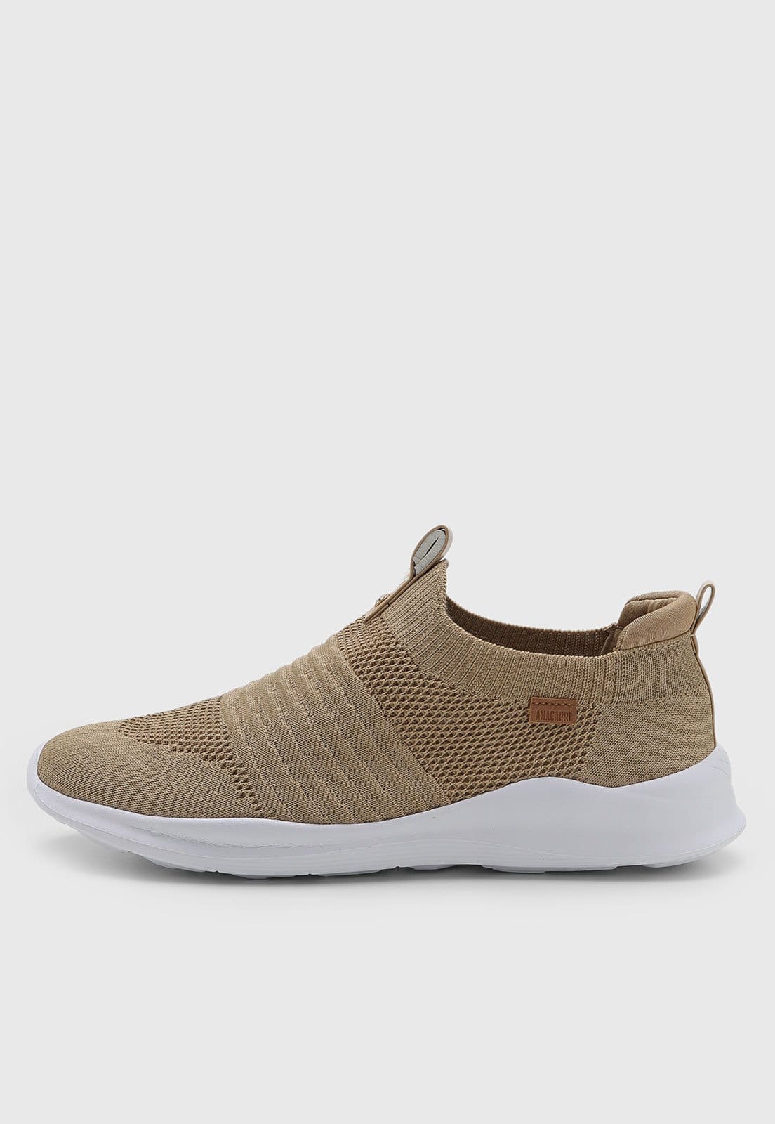 Vista principal Tênis Feminino Anacapri Knit Slip On Anacapri bege