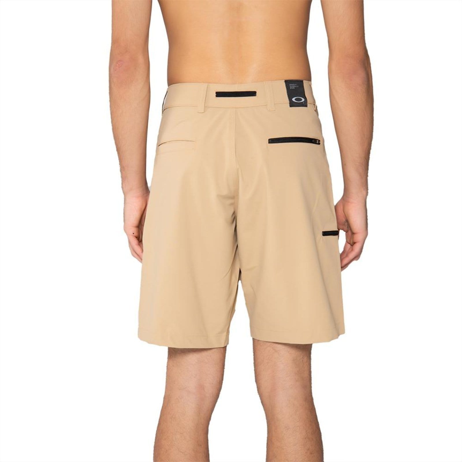 Vista 2 Bermuda Oakley Hybrid 365 Shorts 19" SM25 Masculina Khaki" Oakley bege khaki